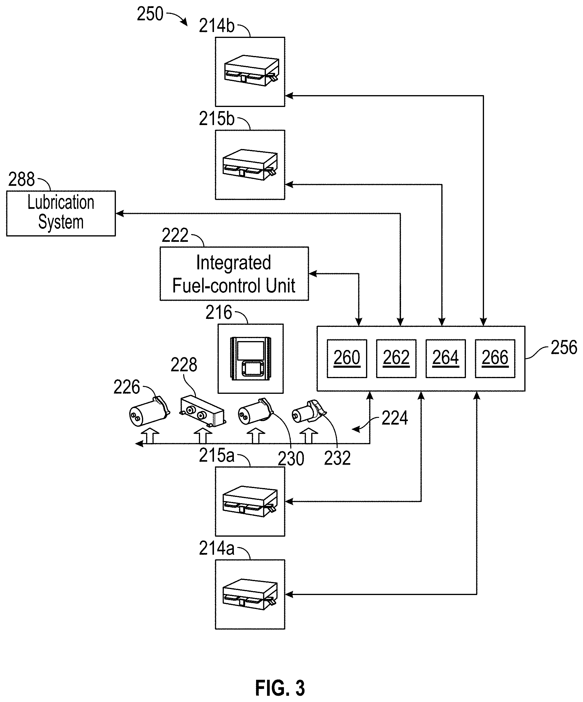 Patent US11781481 Figure 3 – Oil circulation system for hybrid electric engine