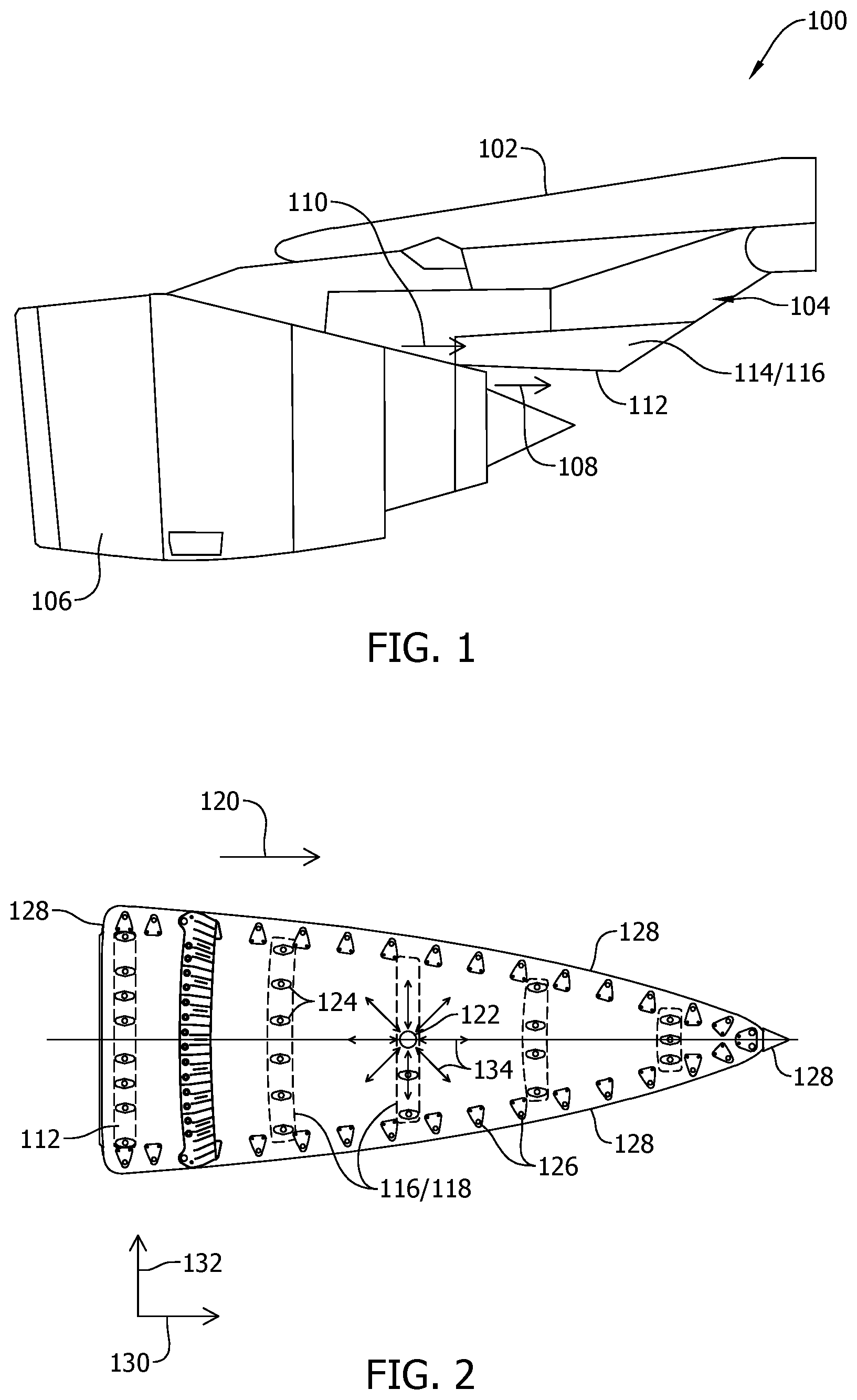 Patent US11781482 — Heat shield assembly for use with an aircraft engine — Figure 1