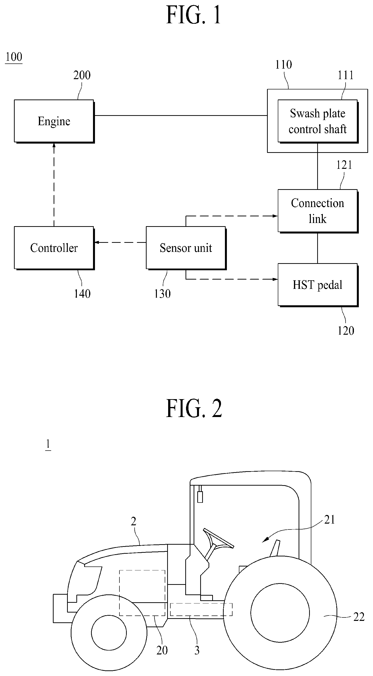 Patent US11781496 — Agricultural work vehicle — Figure 1