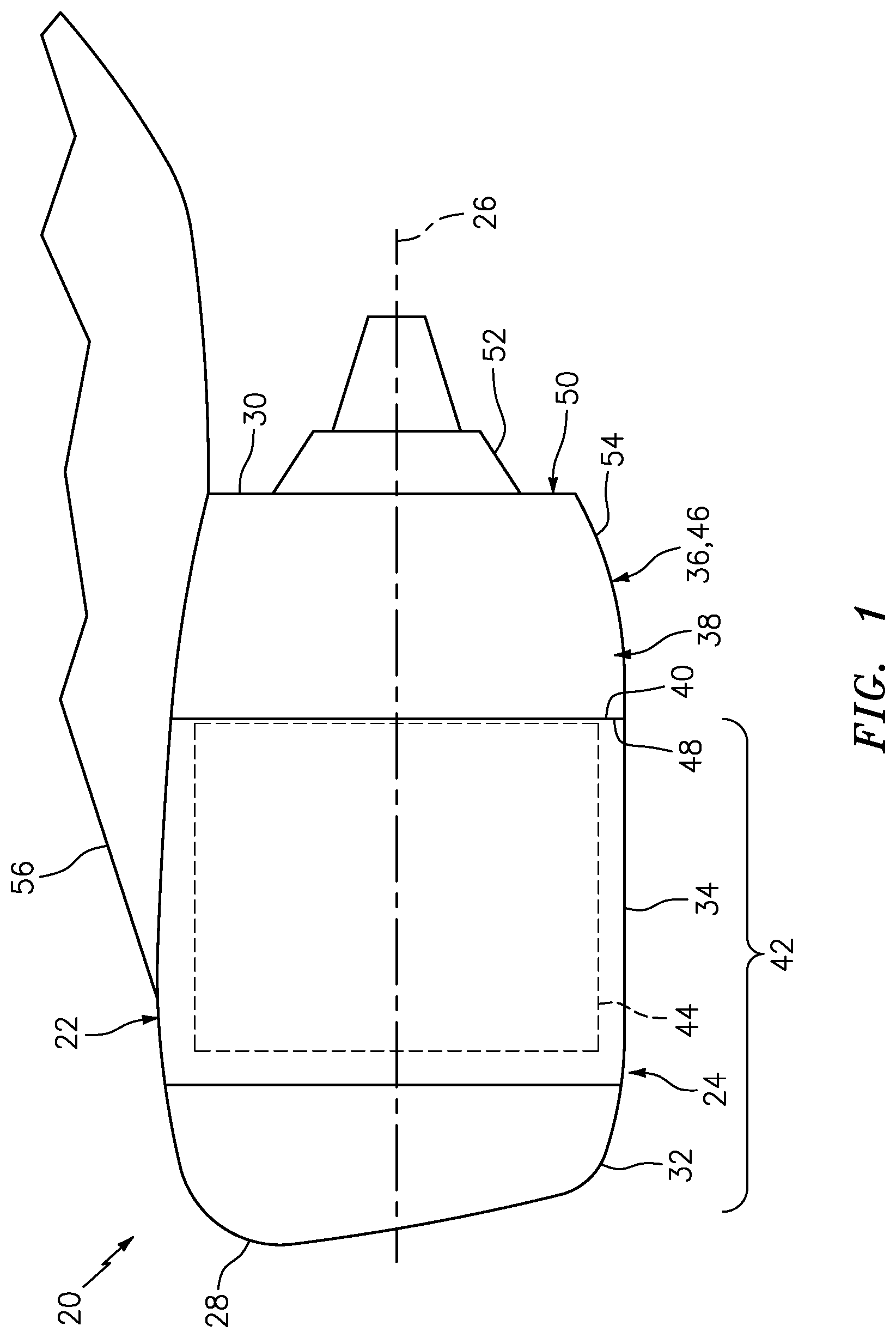 Patent US11781502 — Actuation system for a thrust reverser of an aircraft propulsion system — Figure 1
