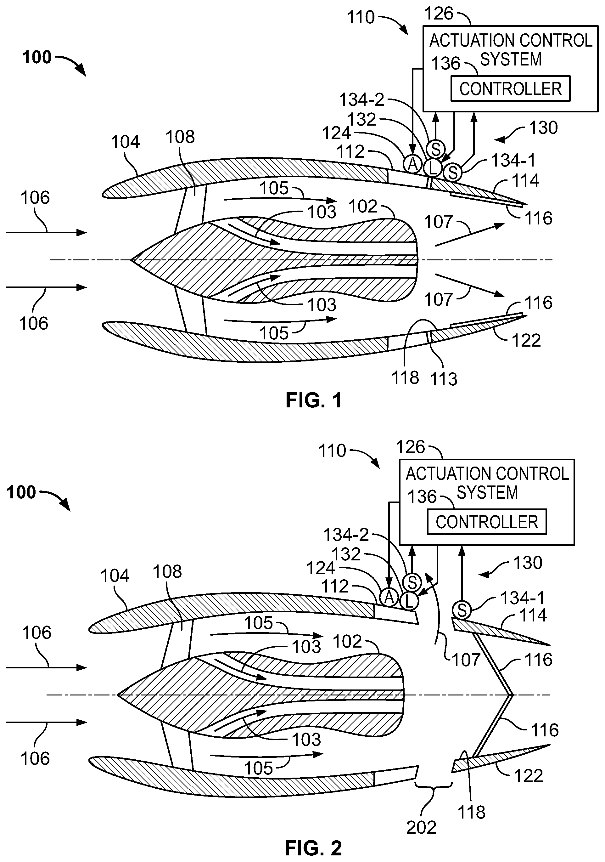 Patent US11781503 Figure 1 – Translating cowl thrust reverser primary lock system