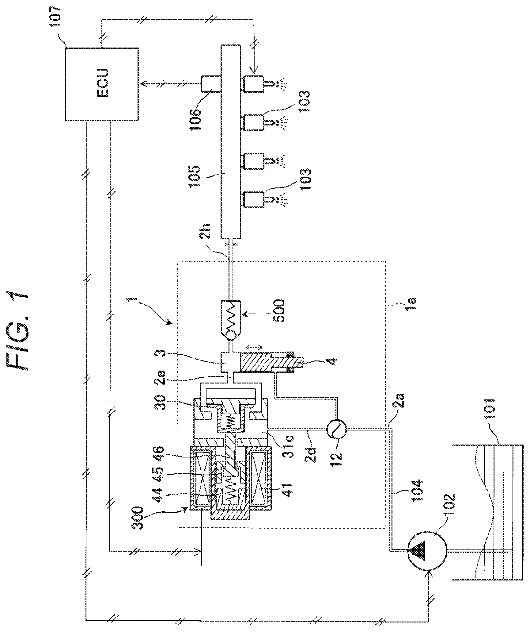 Patent US11781513 — Discharge valve mechanism and high-pressure fuel supply pump including the same — Figure 1
