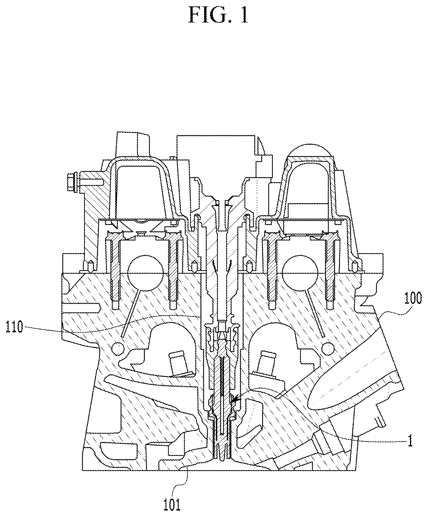Patent US11781517 — Electrode wear amount predicting system and method of spark plug — Figure 1