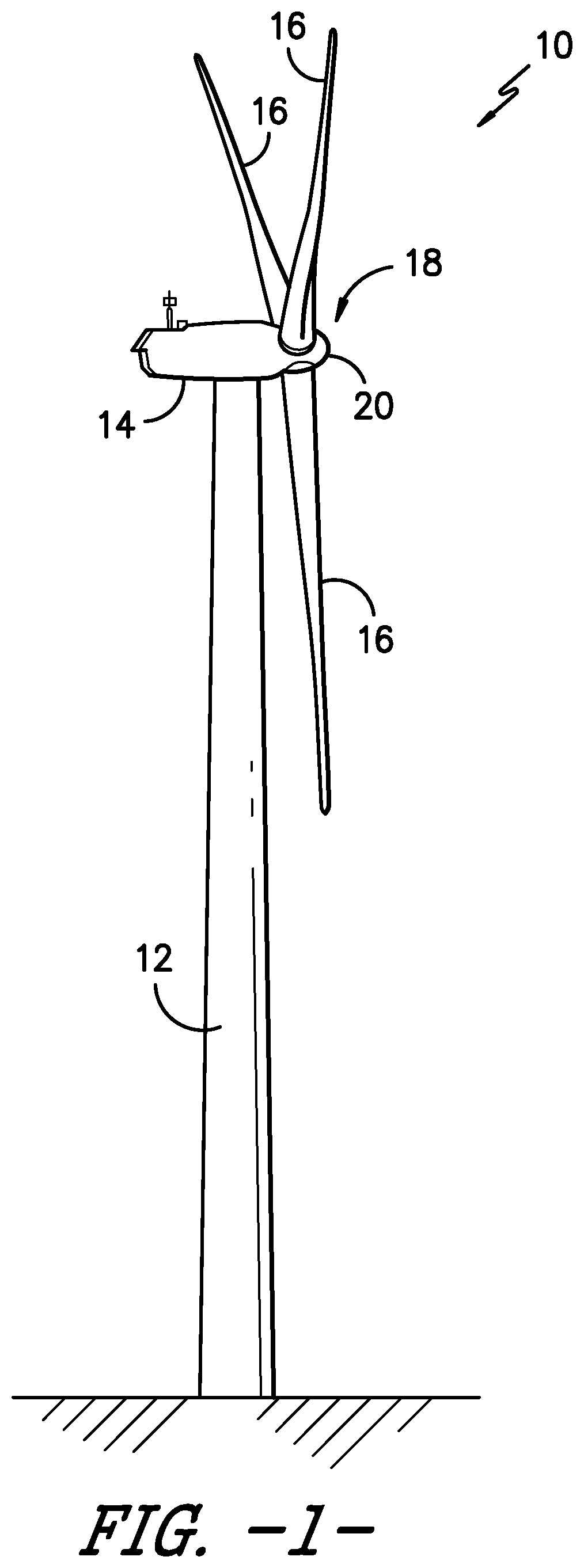 Patent US11781522 Figure 1 – Wind turbine rotor blade assembly for reduced noise