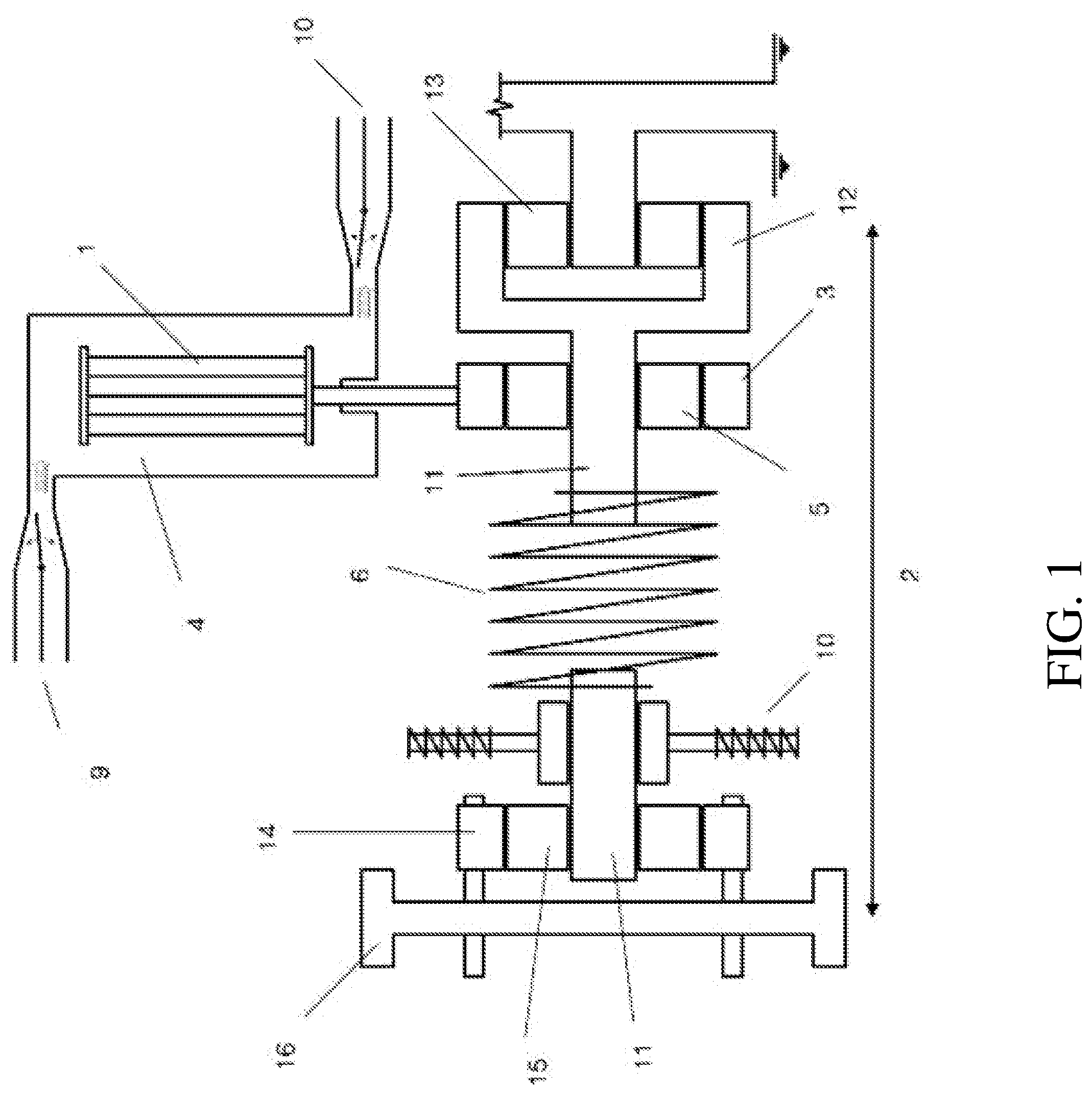 Patent US11781532 — SMA material performance boost for use in an energy recovery device — Figure 1