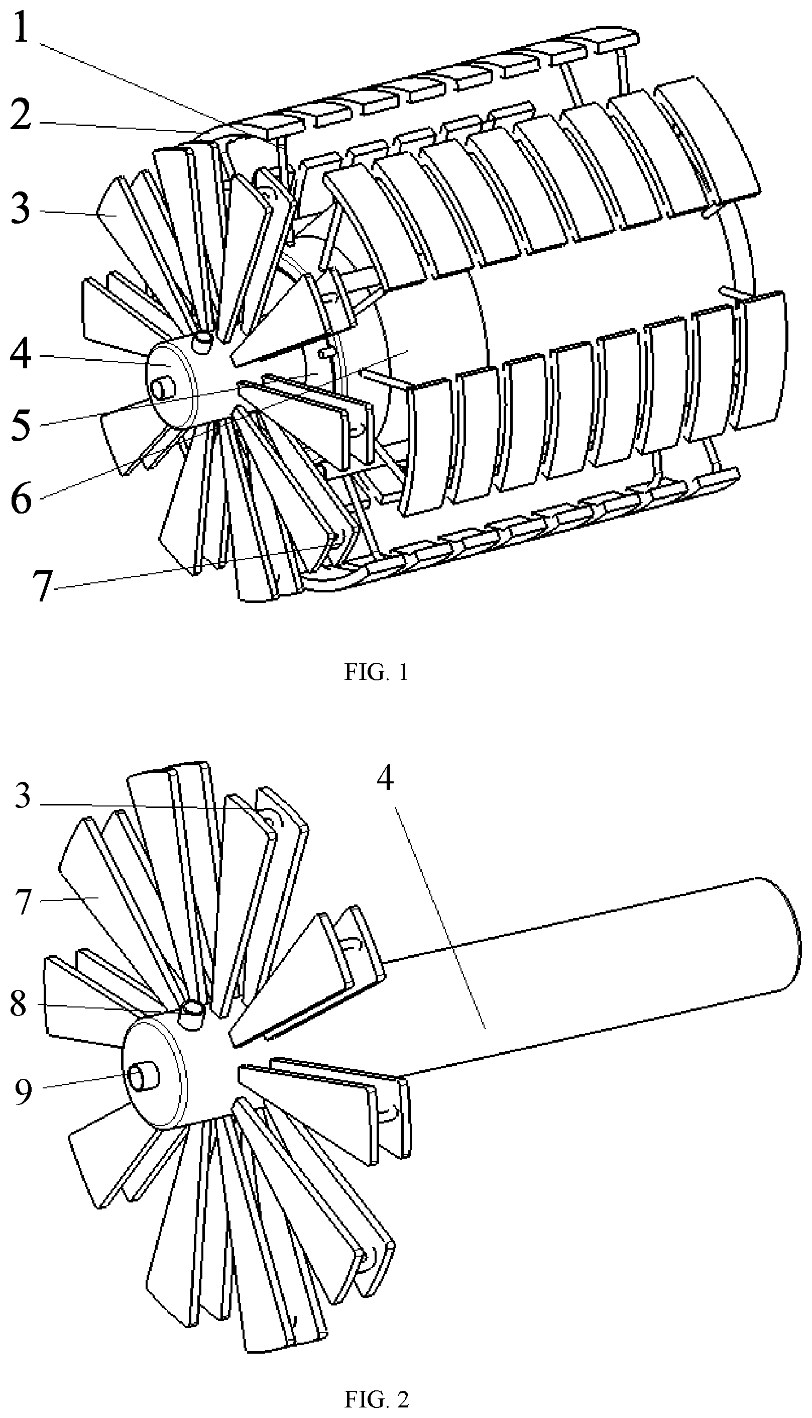 Patent US11781535 Figure 1 – Cooling structure of heat pipe for superconducting magneto plasma dynamic thruster