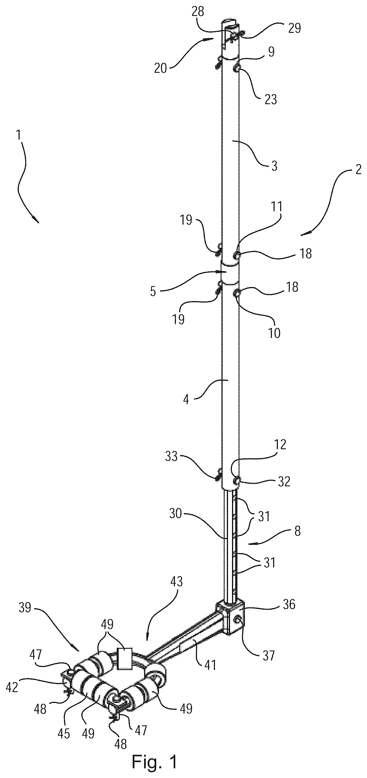 Patent US11781542 — Rod rotator assembly for well pumping rod strings — Figure 1