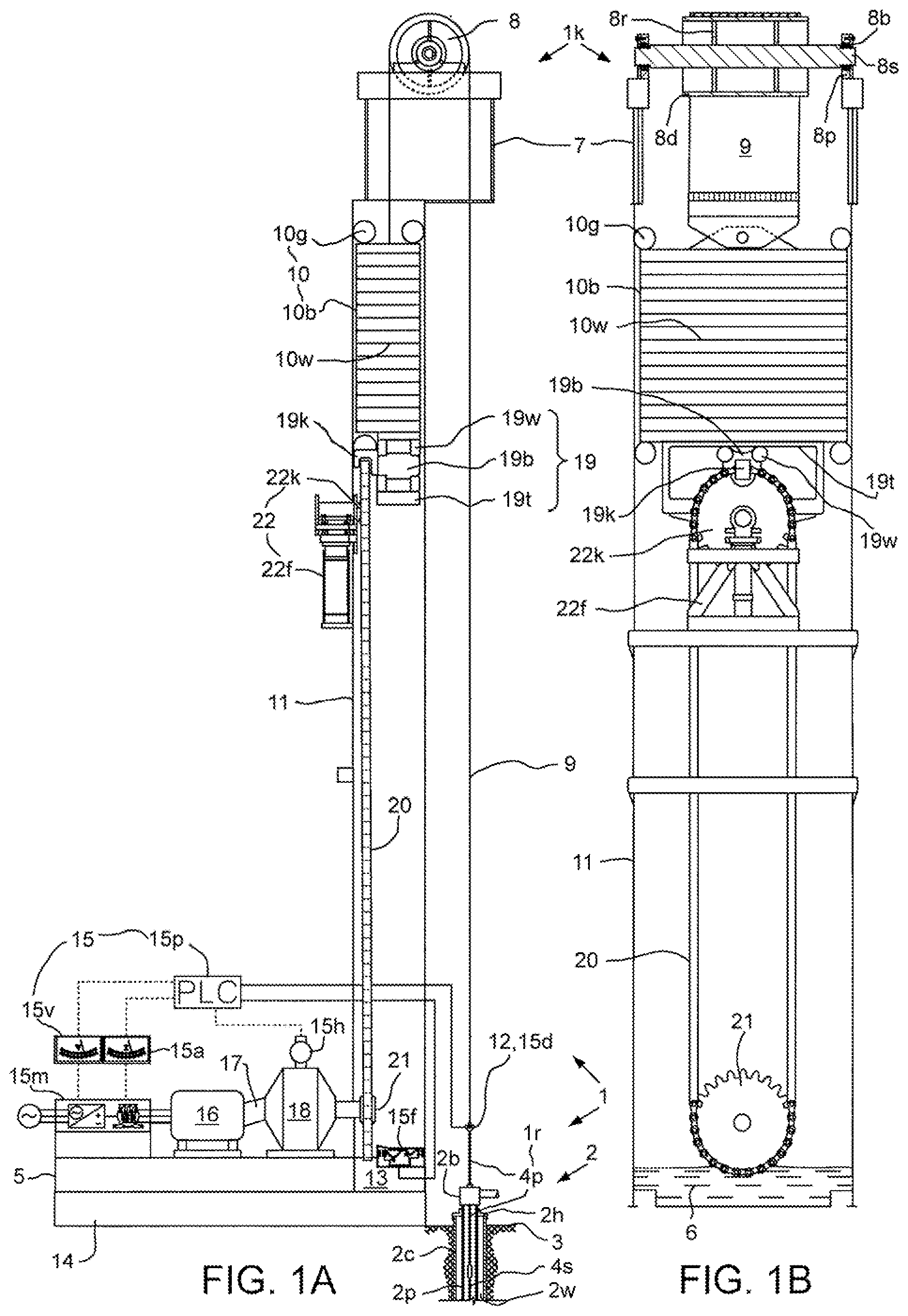 Patent US11781543 — Long-stroke pumping unit — Figure 1