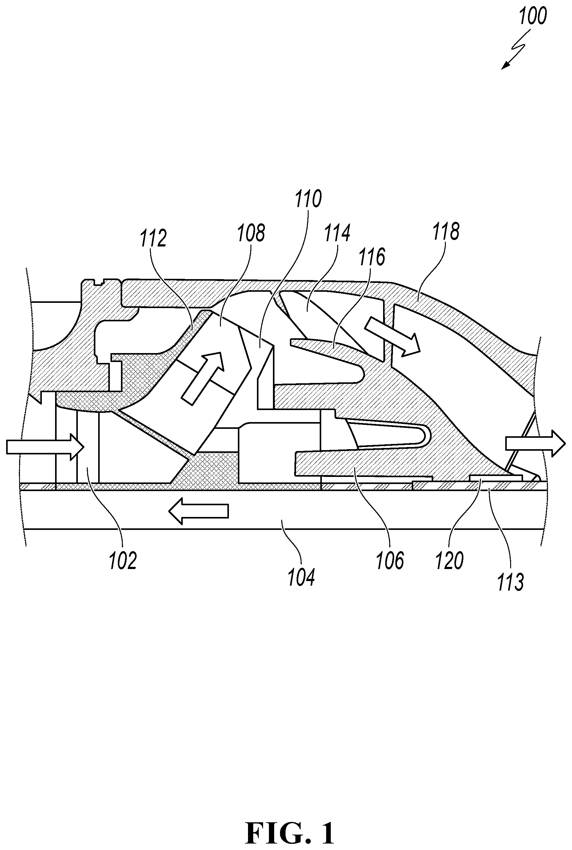 Patent US11781556 — High energy density turbomachines — Figure 1