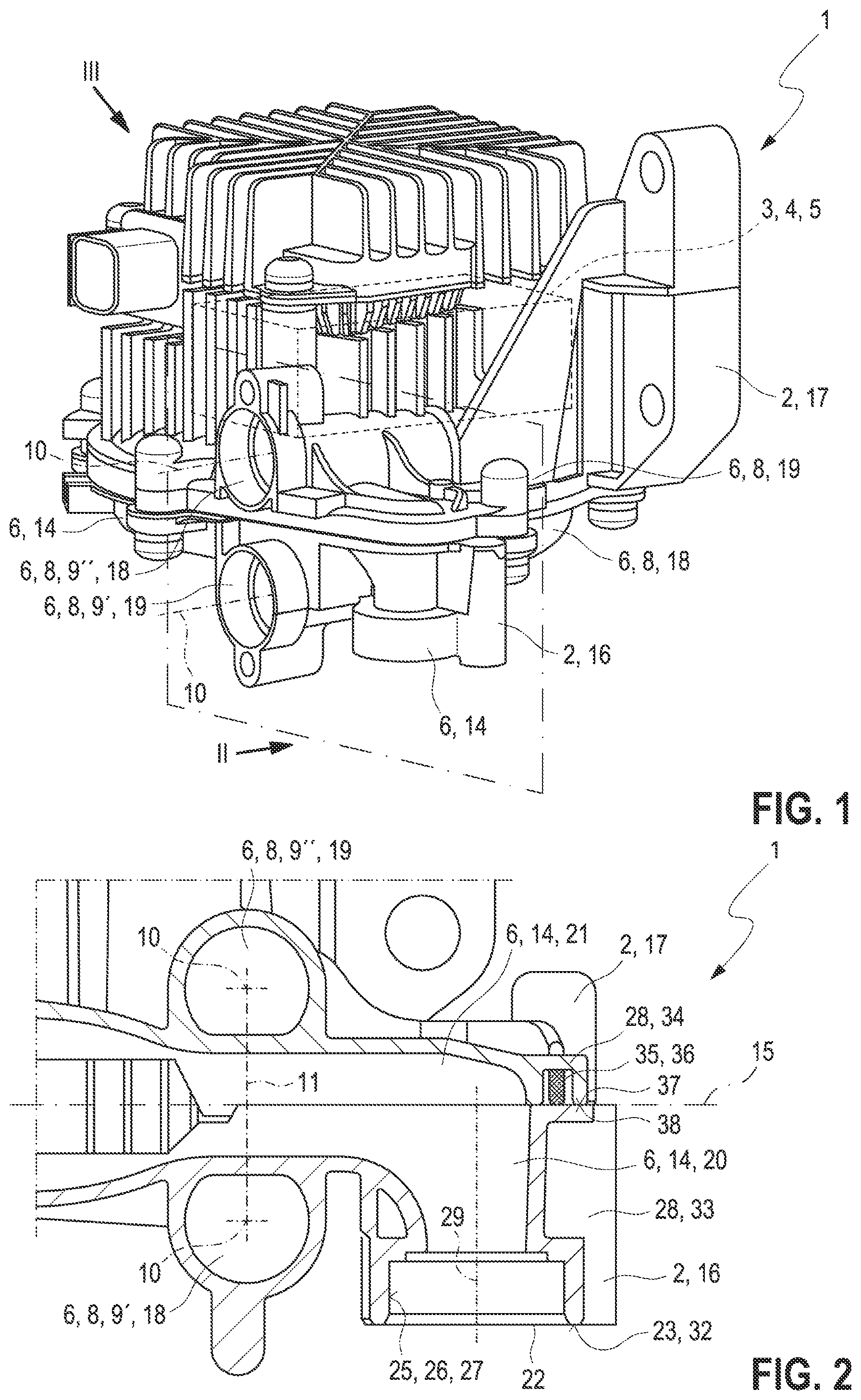 Patent US11781559 — Side channel compressor for compressing gas — Figure 1