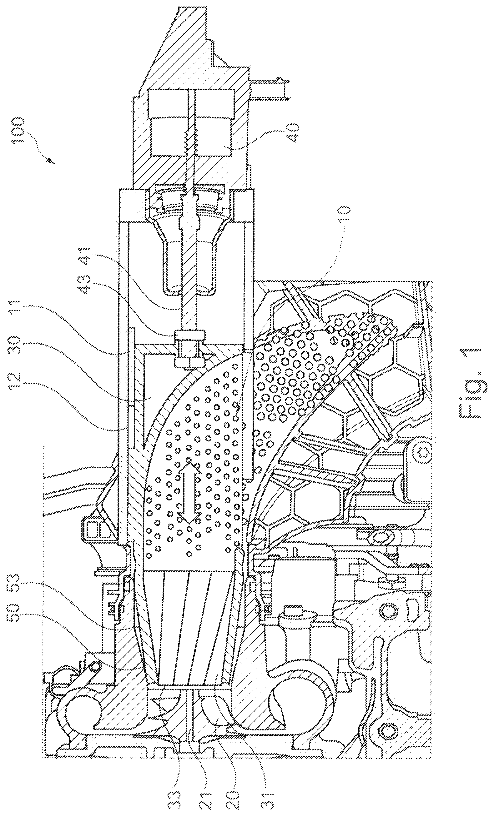 Patent US11781560 — Turbo compressor assembly — Figure 1