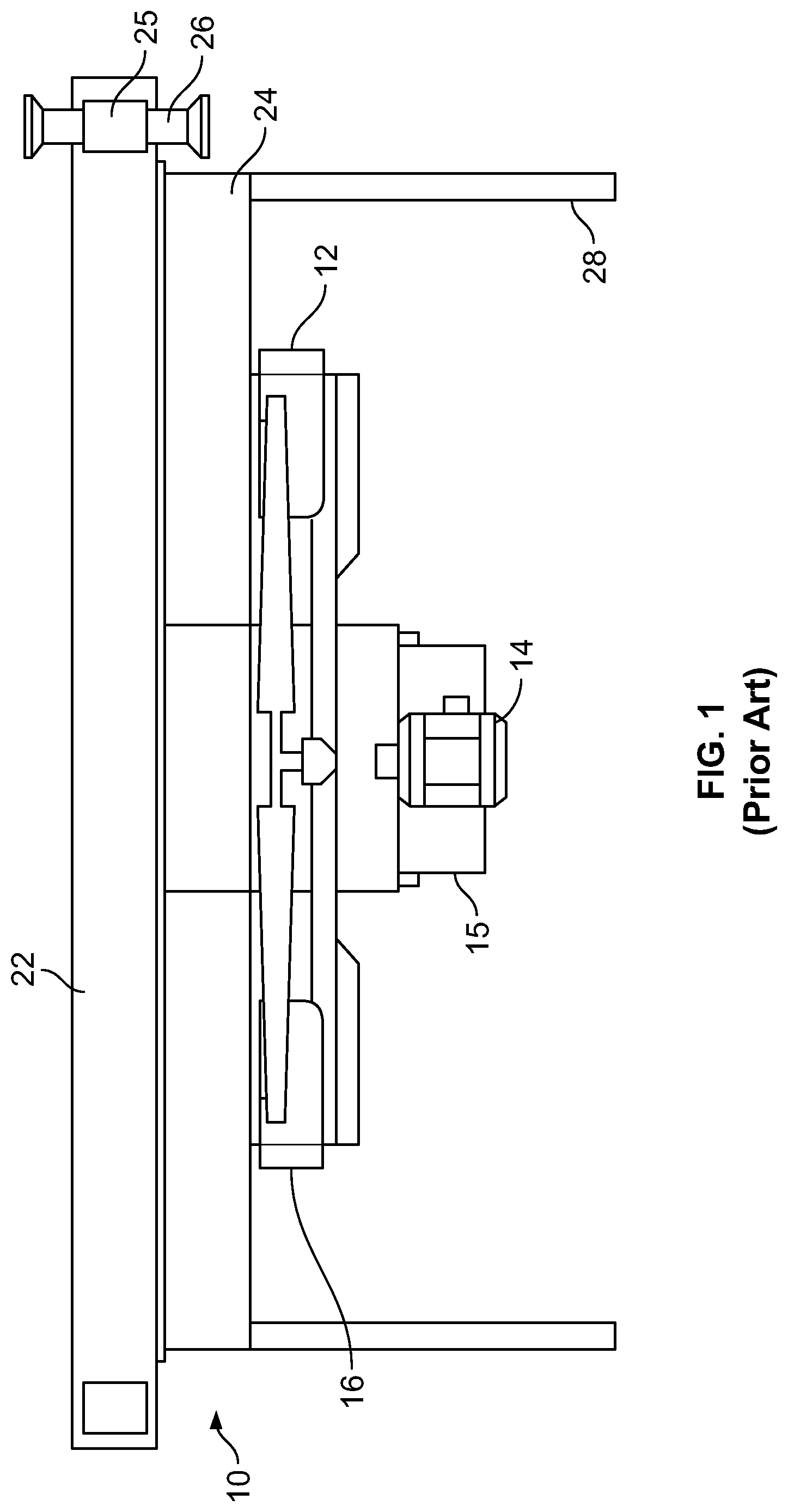 Patent US11781563 Figure 1 – Air-cooled heat exchanger with X-brace drive
