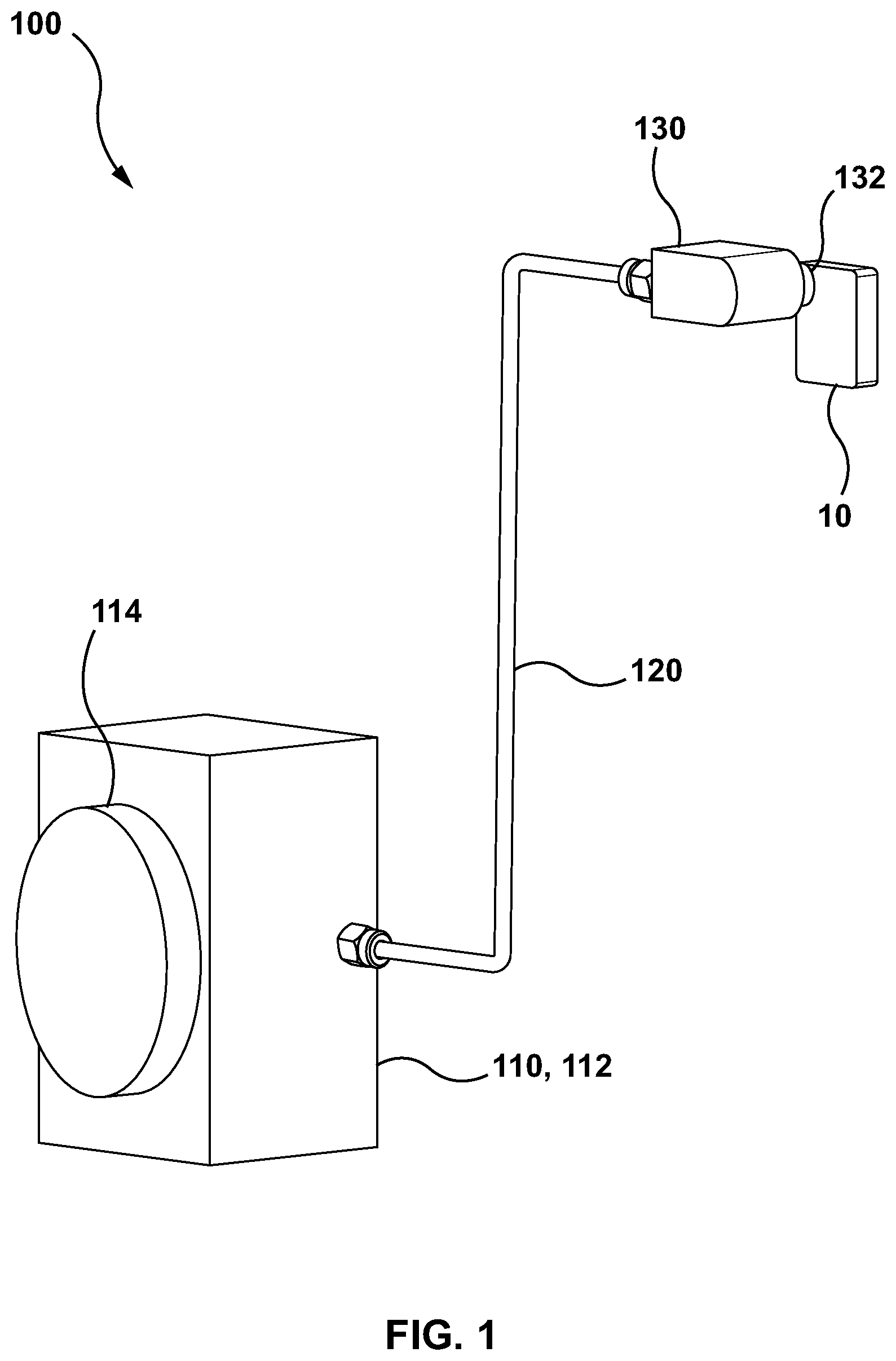 Patent US11781570 — Pneumatic remote actuating device — Figure 1