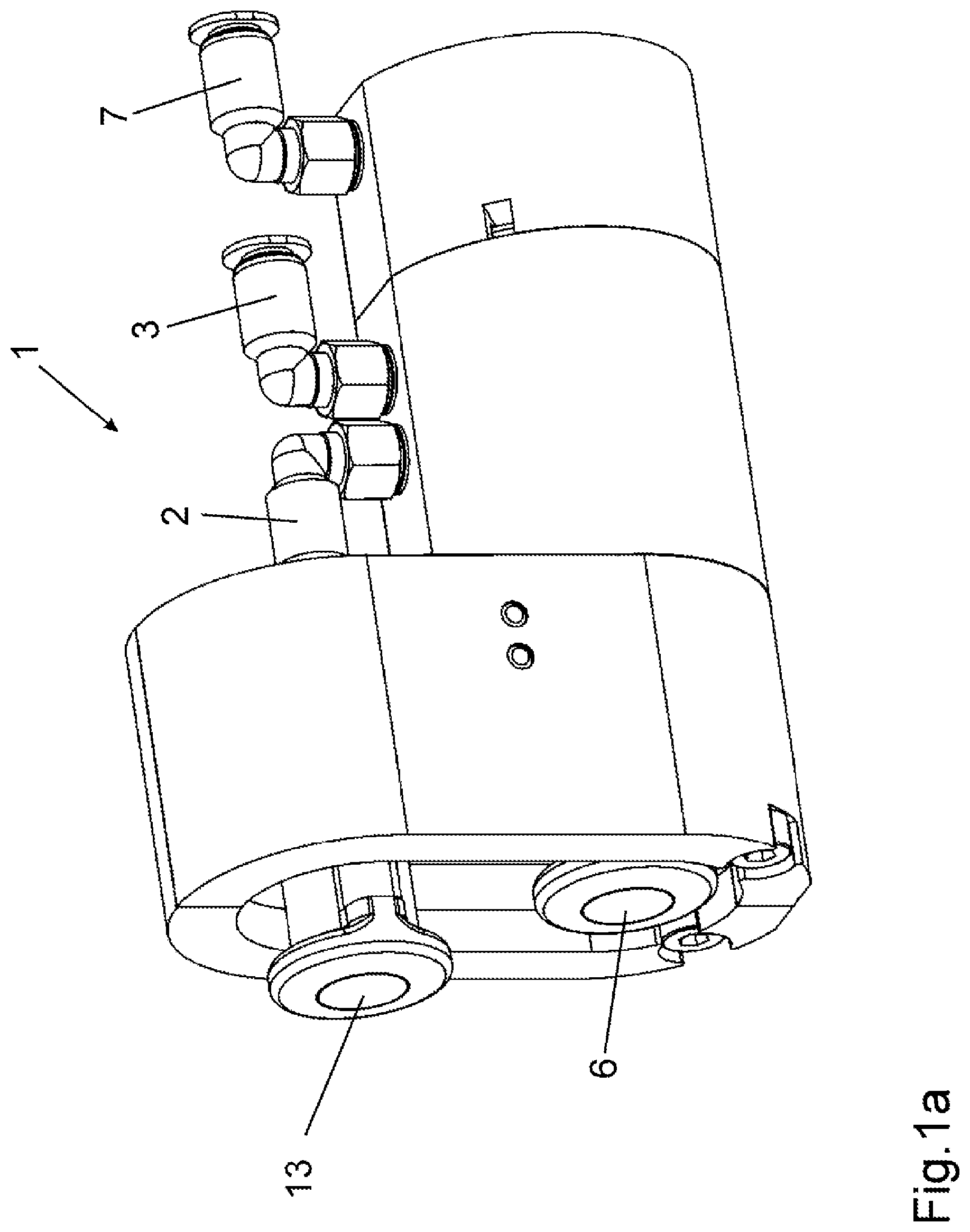 Patent US11781571 — Control unit for the pneumatic actuation of an active creel — Figure 1