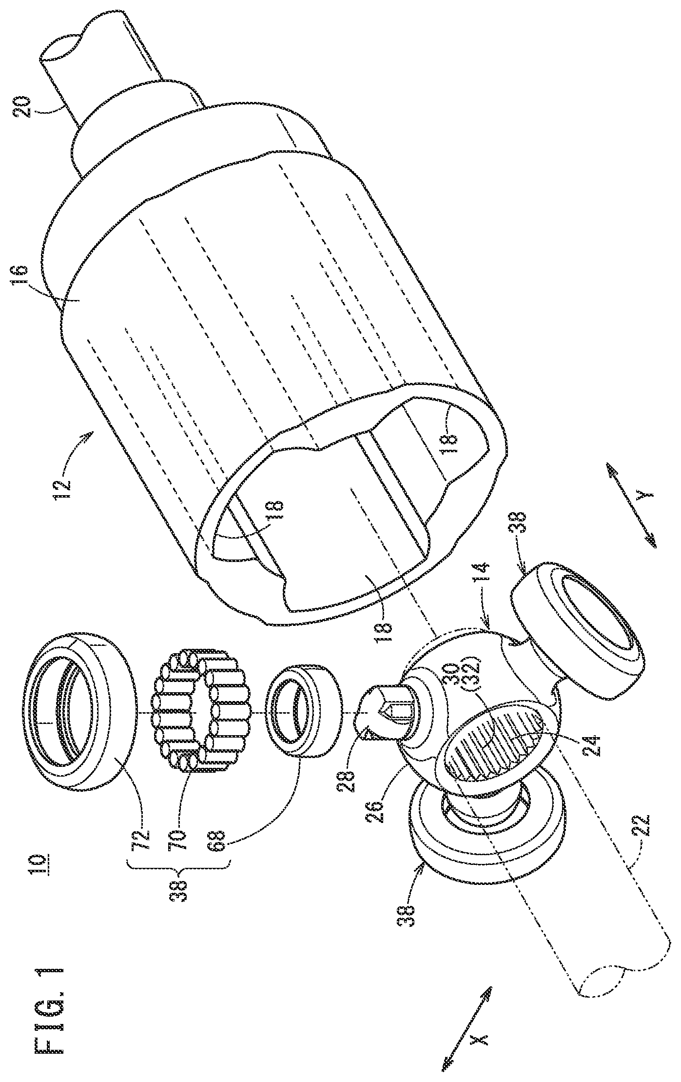 Patent US11781599 Figure 1 – Constant velocity joint
