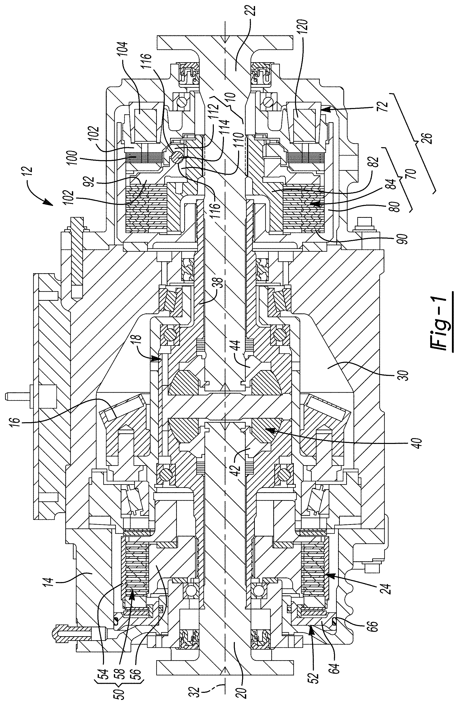 Patent US11781604 — Actuator with powdered metal ball ramp and method of selective surface densification of powdered metal ball ramp — Figure 1