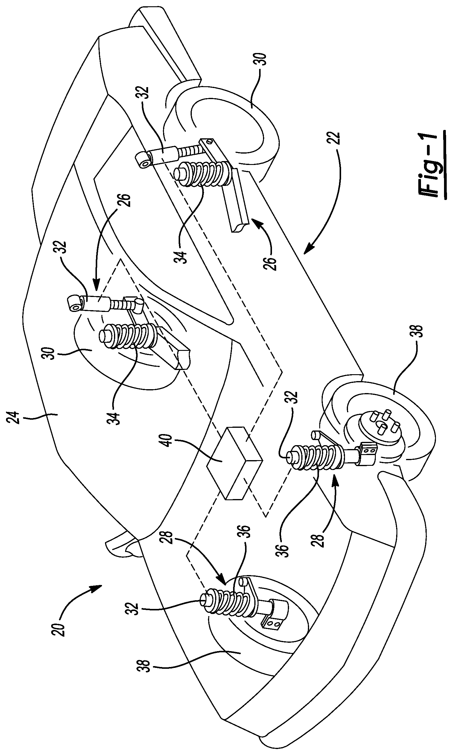 Patent US11781611 — Damper with compression damping force range increase — Figure 1