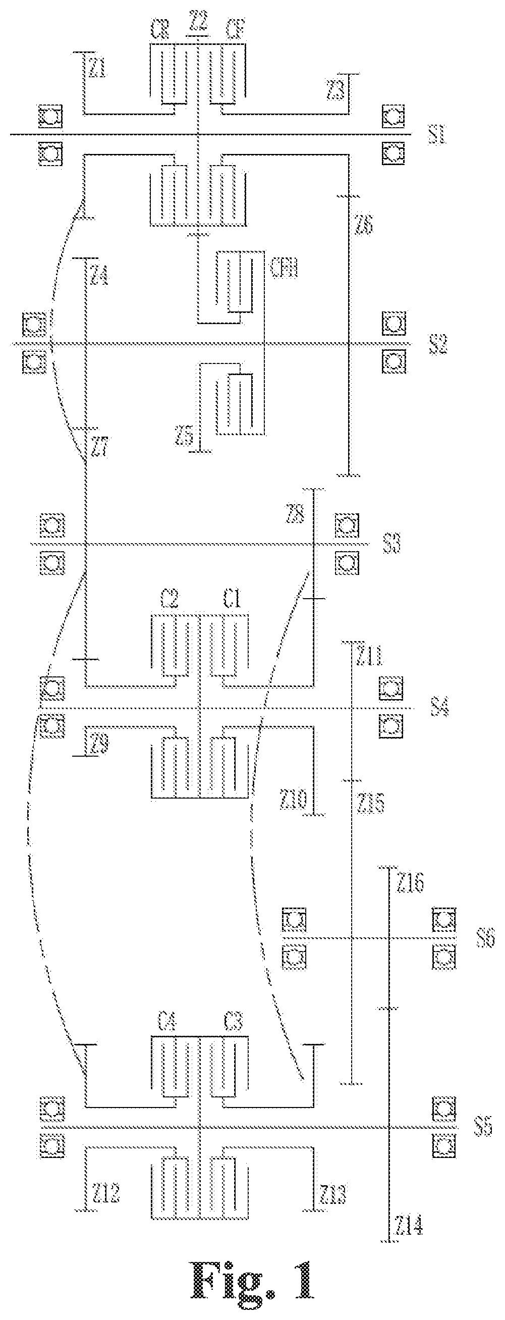 Patent US11781621 — Modular design gearbox and gear implementation method — Figure 1