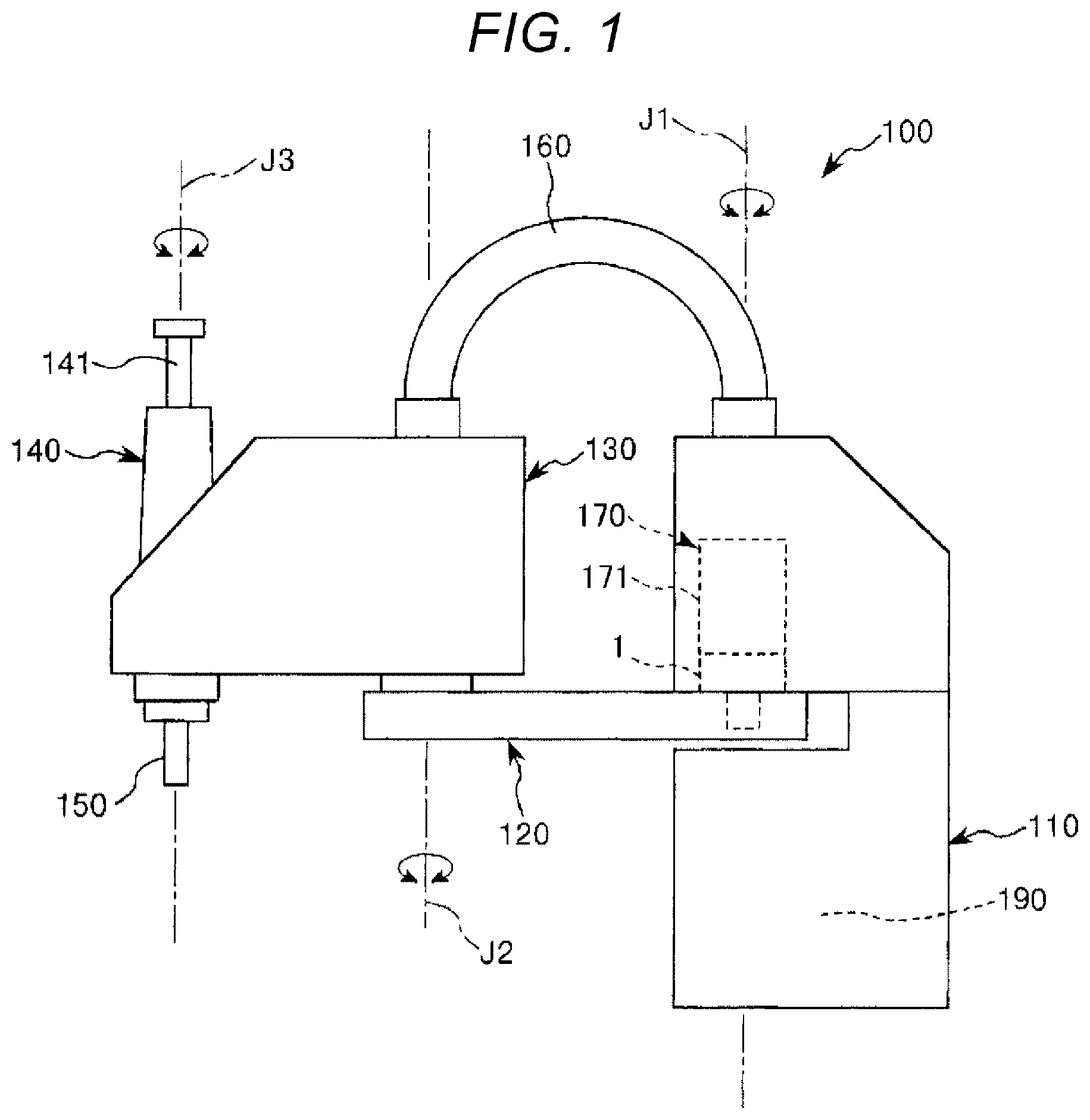 Patent US11781632 — Gear device and robot — Figure 1