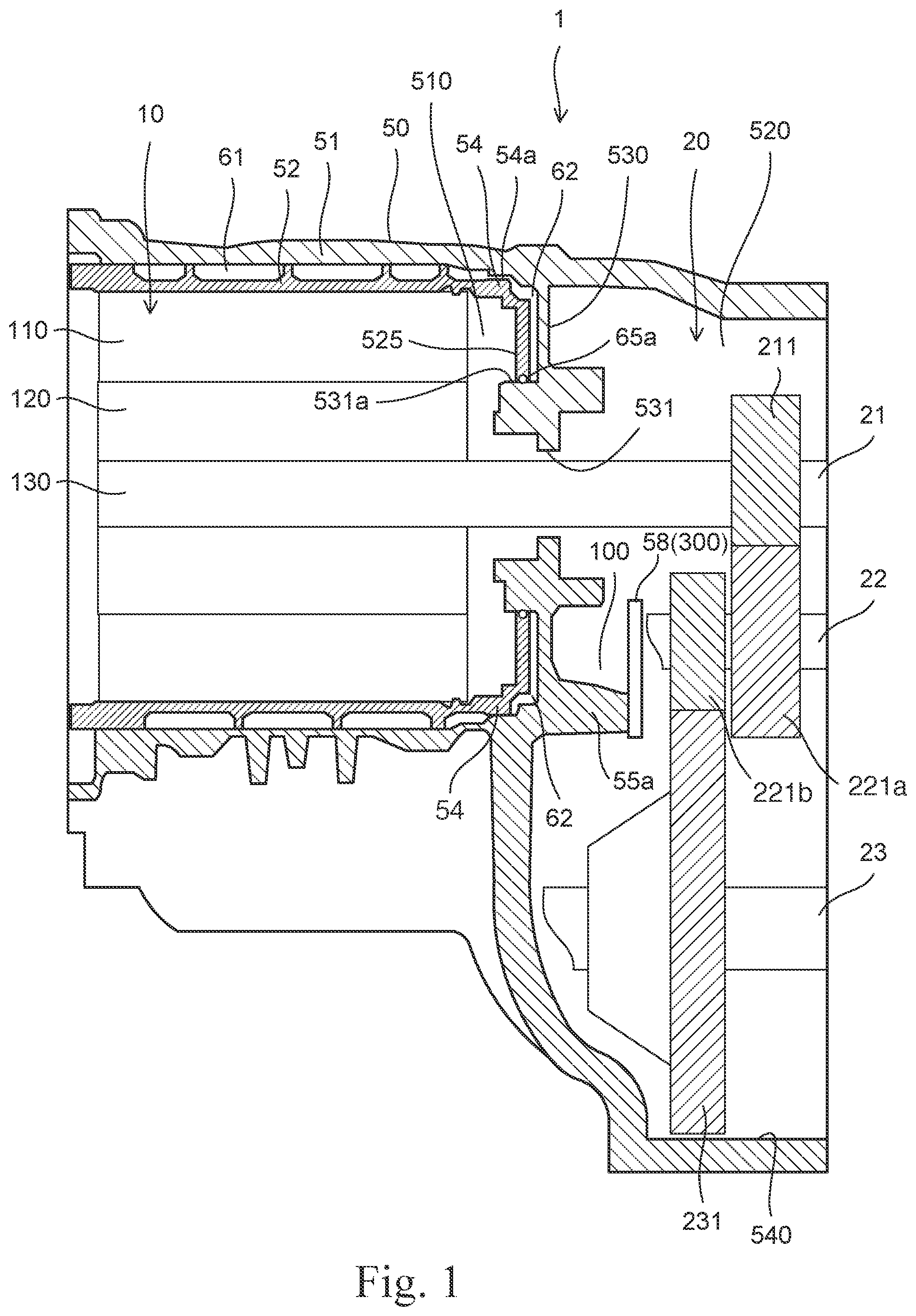 Patent US11781640 — Drive device — Figure 1