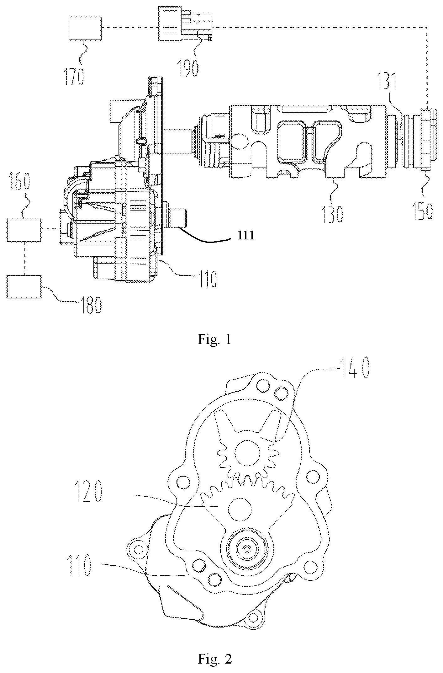 Patent US11781645 — Gear shifting device, transmission and all-terrain vehicle — Figure 1