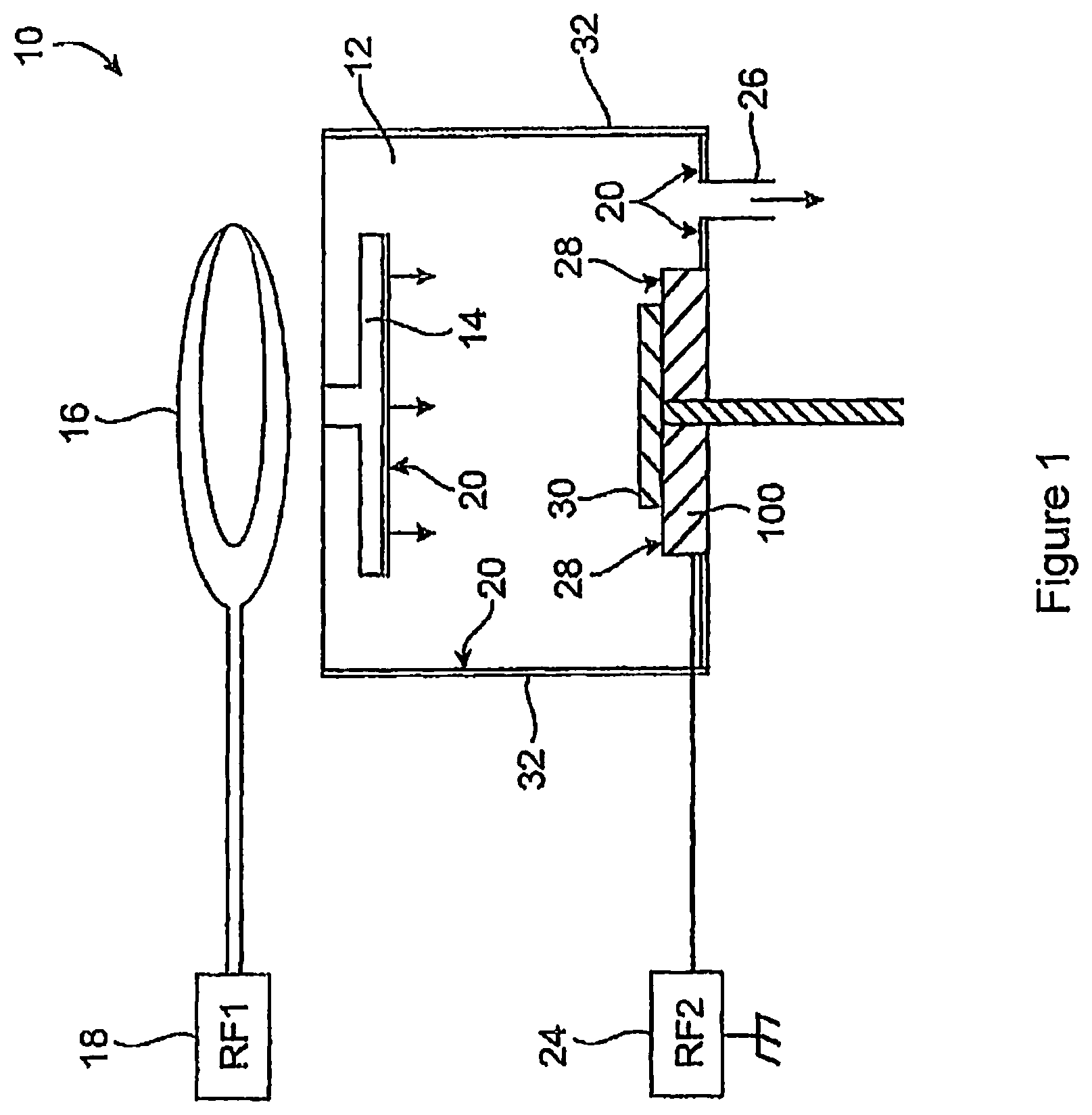 Patent US11781650 — Edge seal for lower electrode assembly — Figure 1