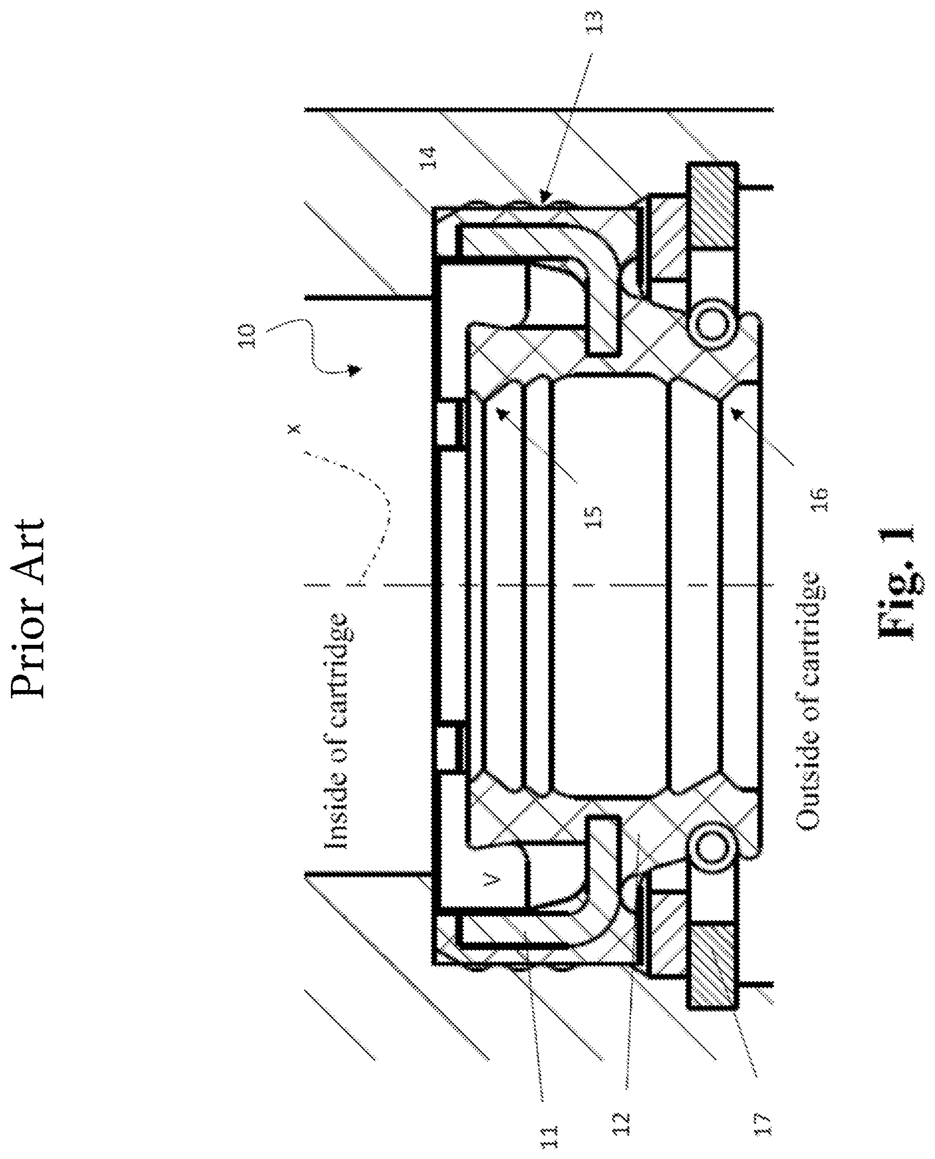 Patent US11781654 — Sealing device for bicycle or motorcycle suspensions — Figure 1