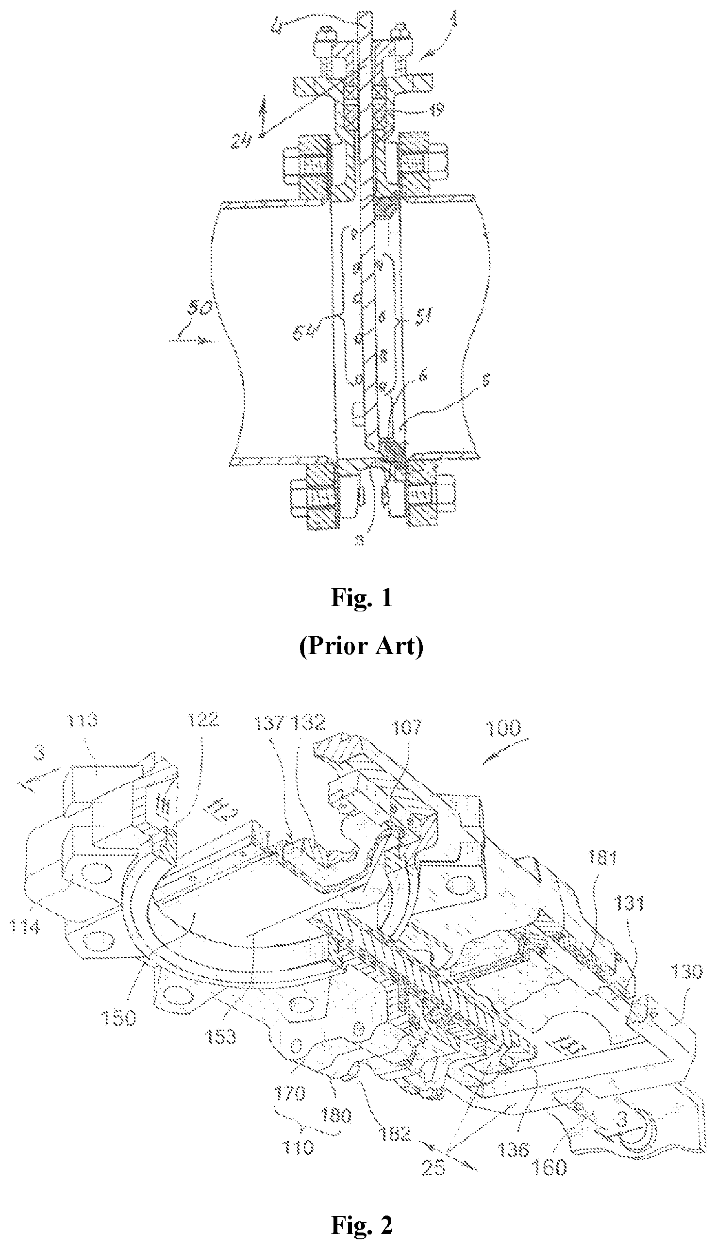 Patent US11781656 — Knife gate valve — Figure 1