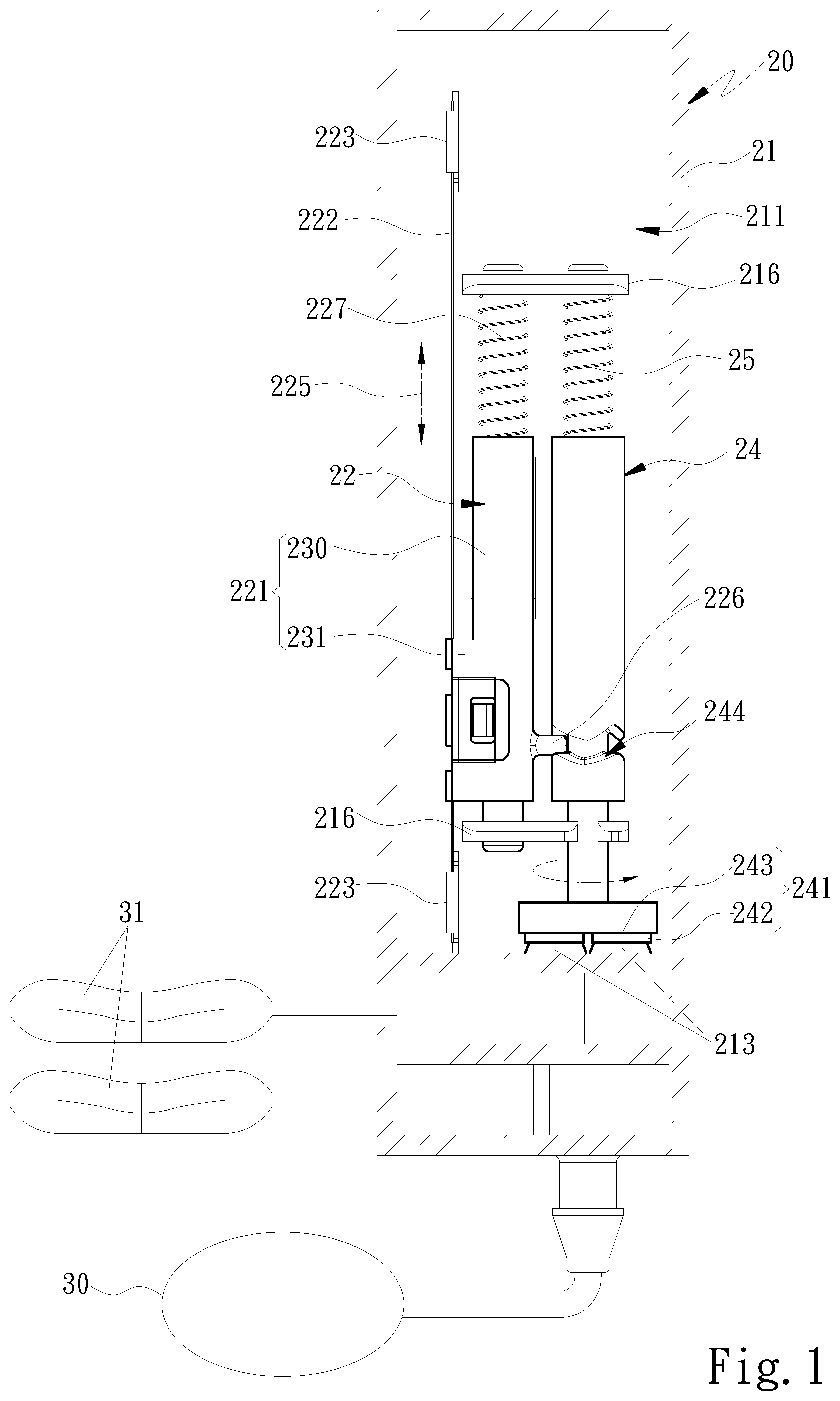 Patent US11781669 — Air valve — Figure 1