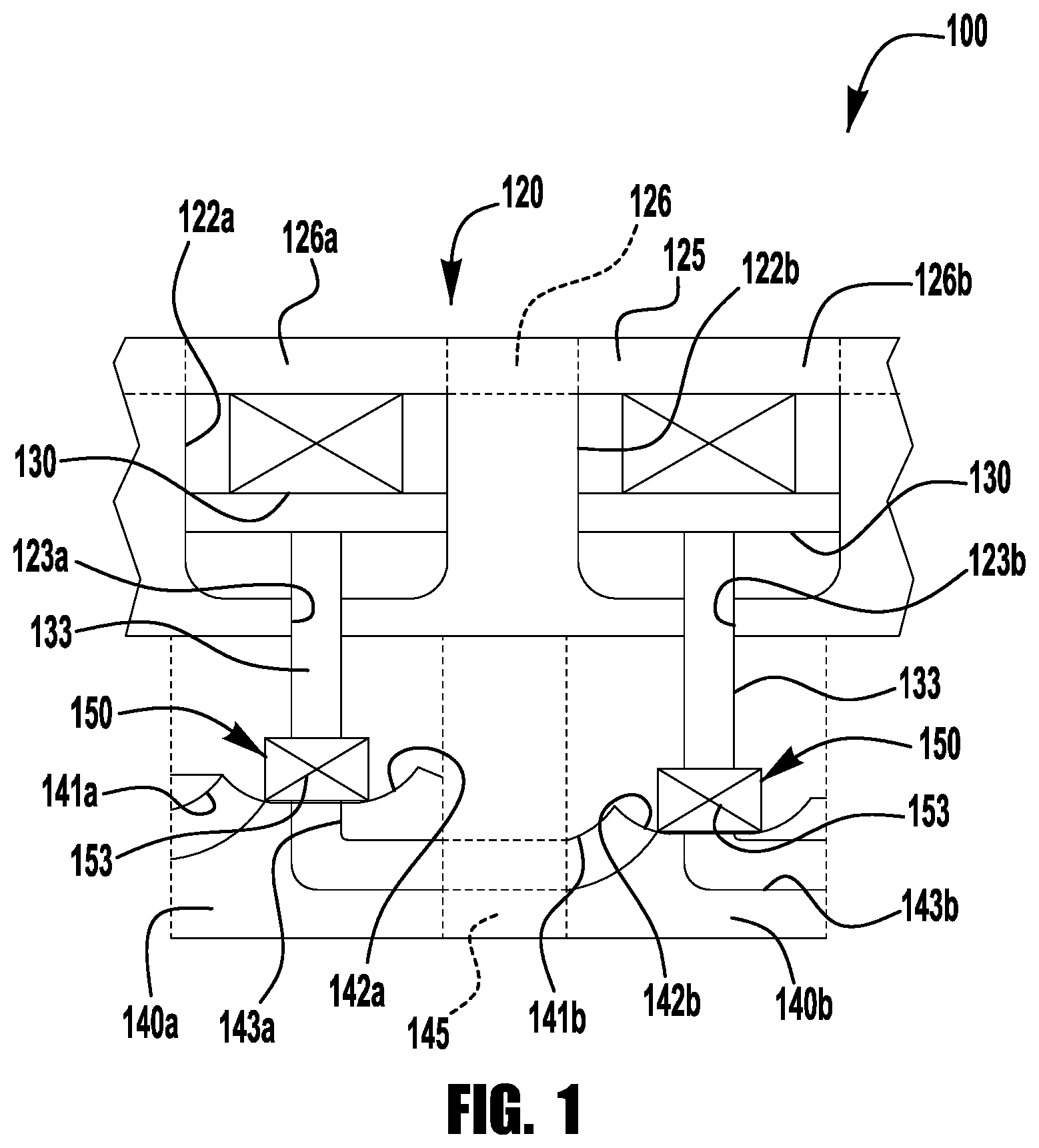 Patent US11781671 — Valve manifold arrangements for fluid distribution system — Figure 1