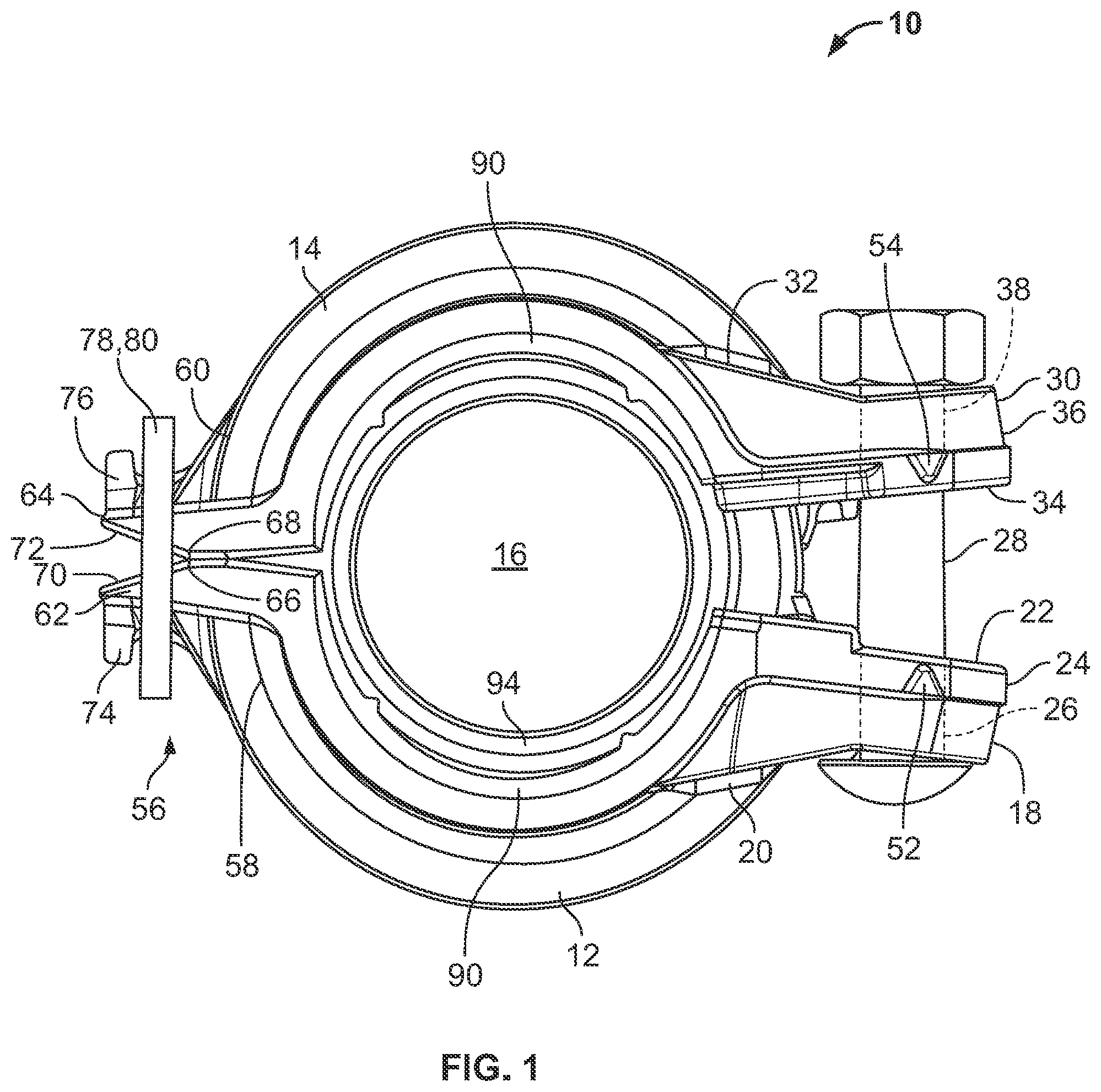 Patent US11781683 Figure 1 – Shrouded coupling