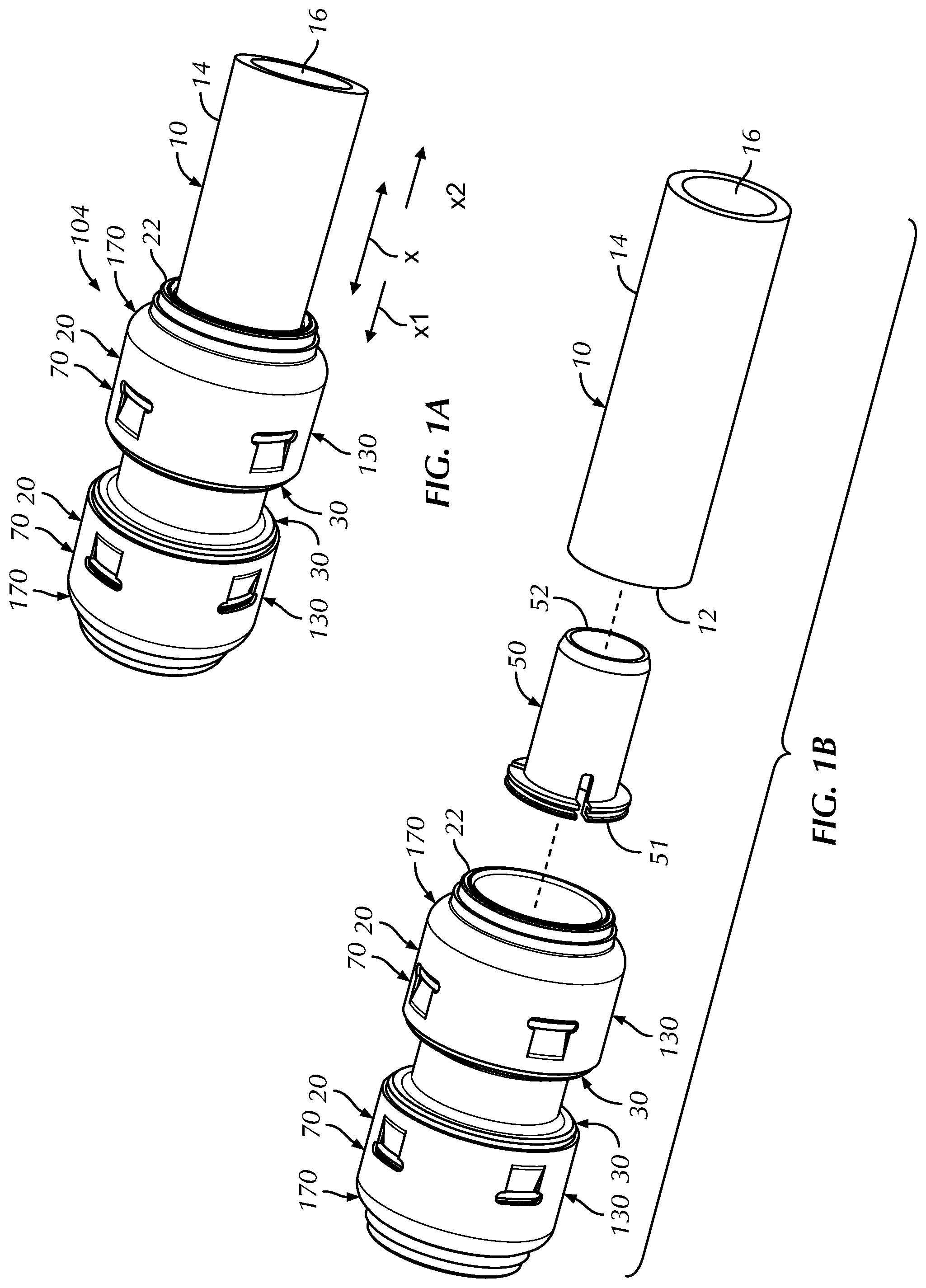 Patent US11781689 Figure 1 – Push-to-connect fitting providing an insertion indication