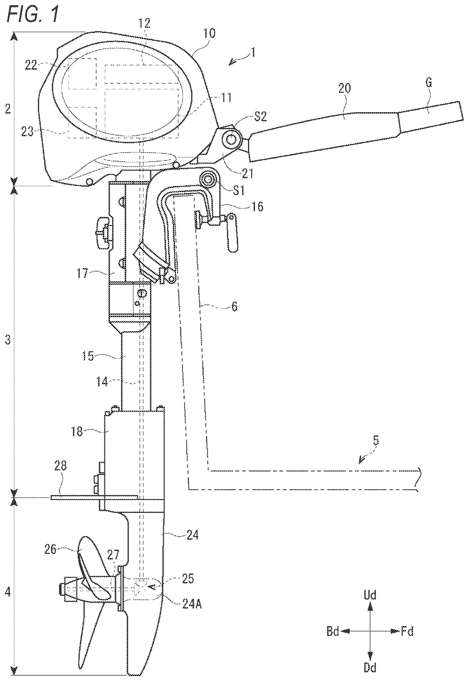 Patent US11781701 — Cover structure — Figure 1