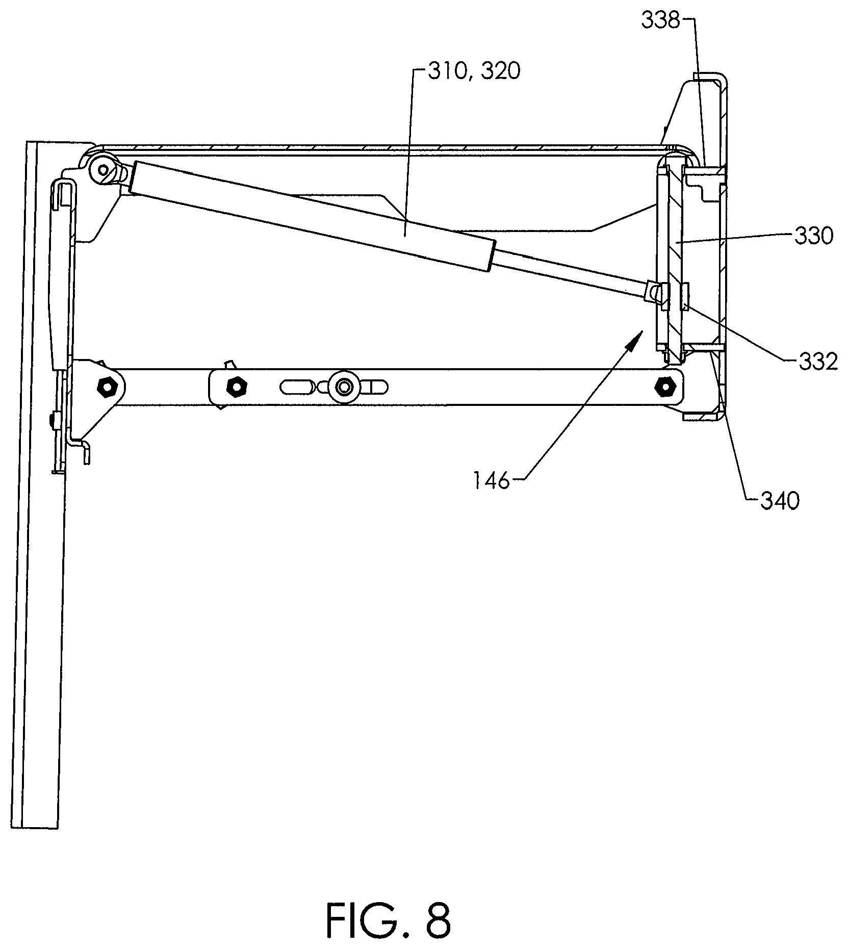 Patent US11781702 Figure 6 – Motorized mounting systems for televisions