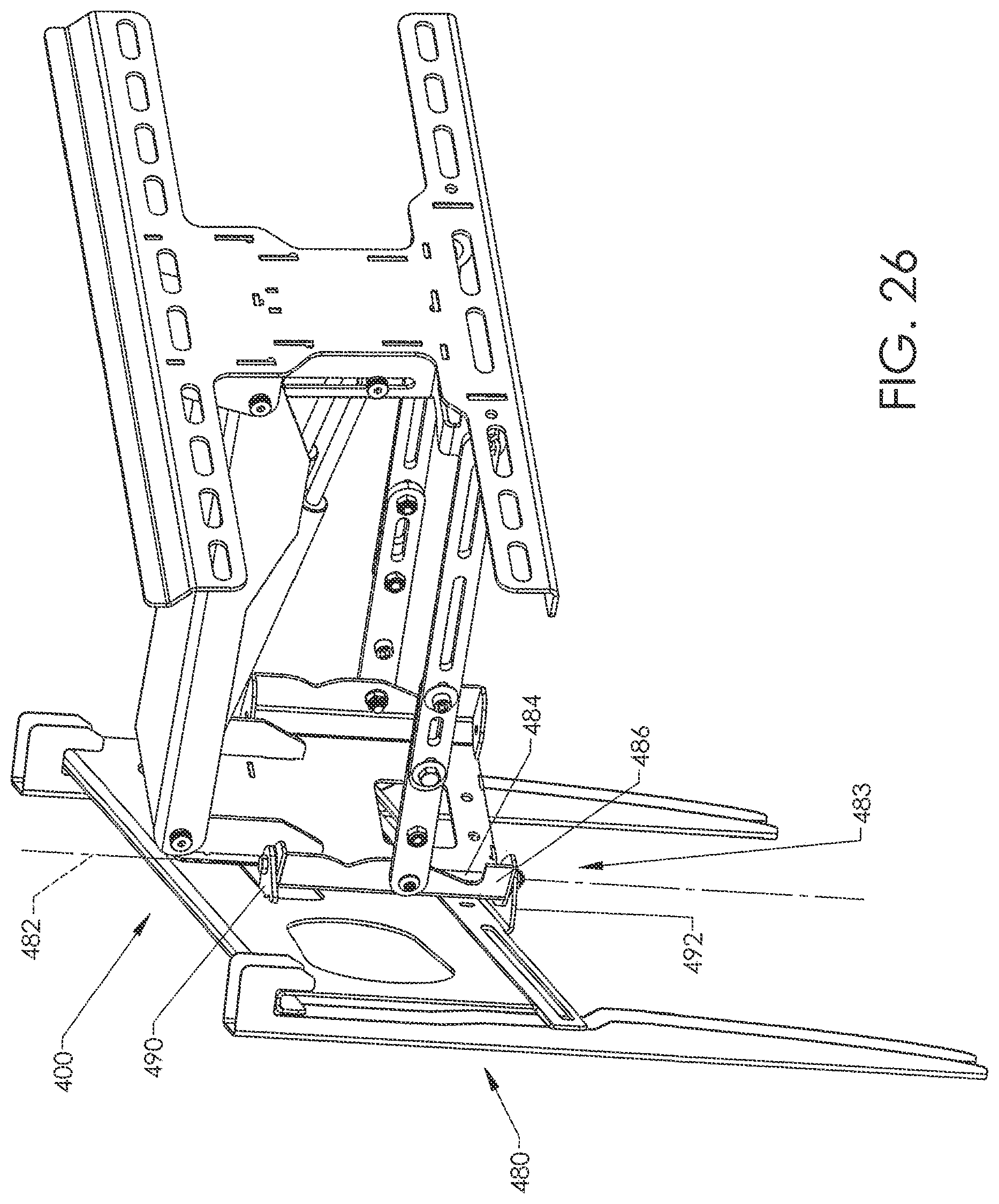 Patent US11781703 Figure 16 – Adjustable mounting systems for televisions