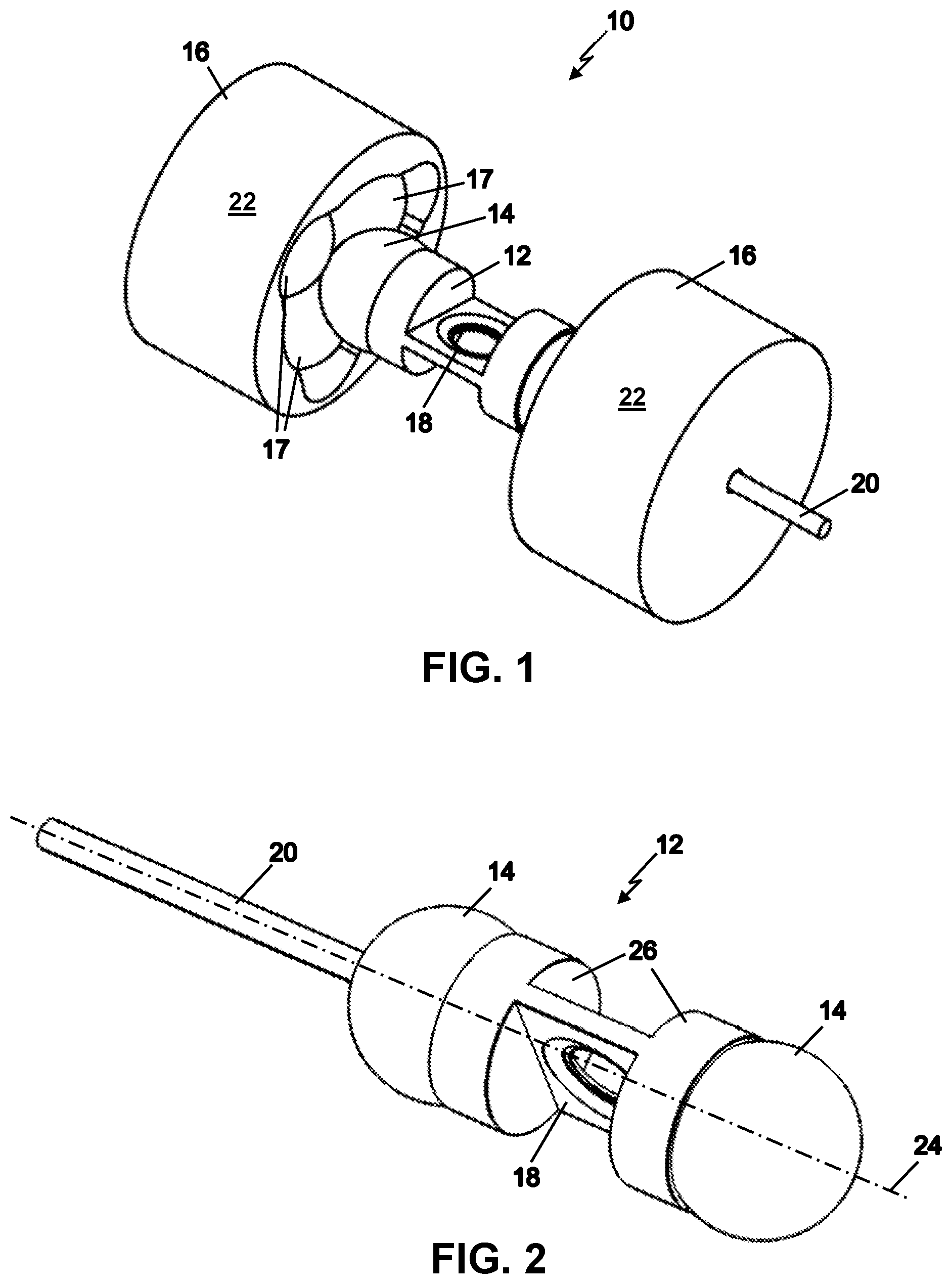 Patent US11781708 — Low non-repetitive runout rotational mount — Figure 1