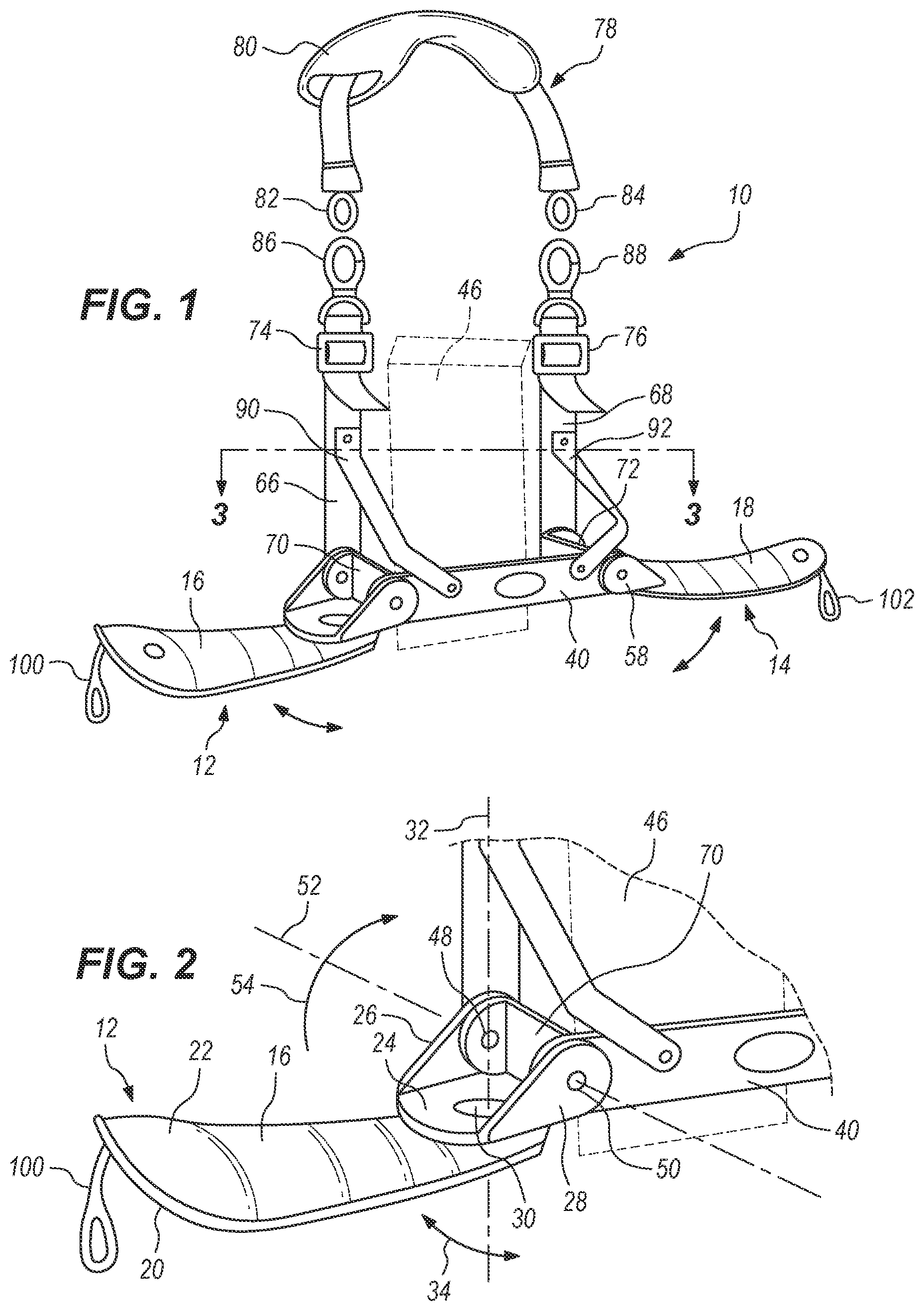 Patent US11781712 — Arm support device — Figure 1