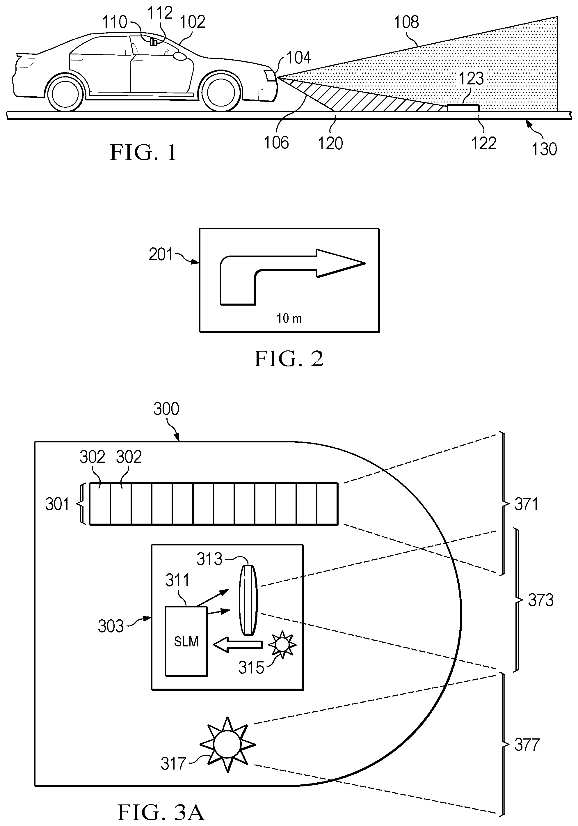 Patent US11781723 — Adaptive light source with spatial light modulator — Figure 1