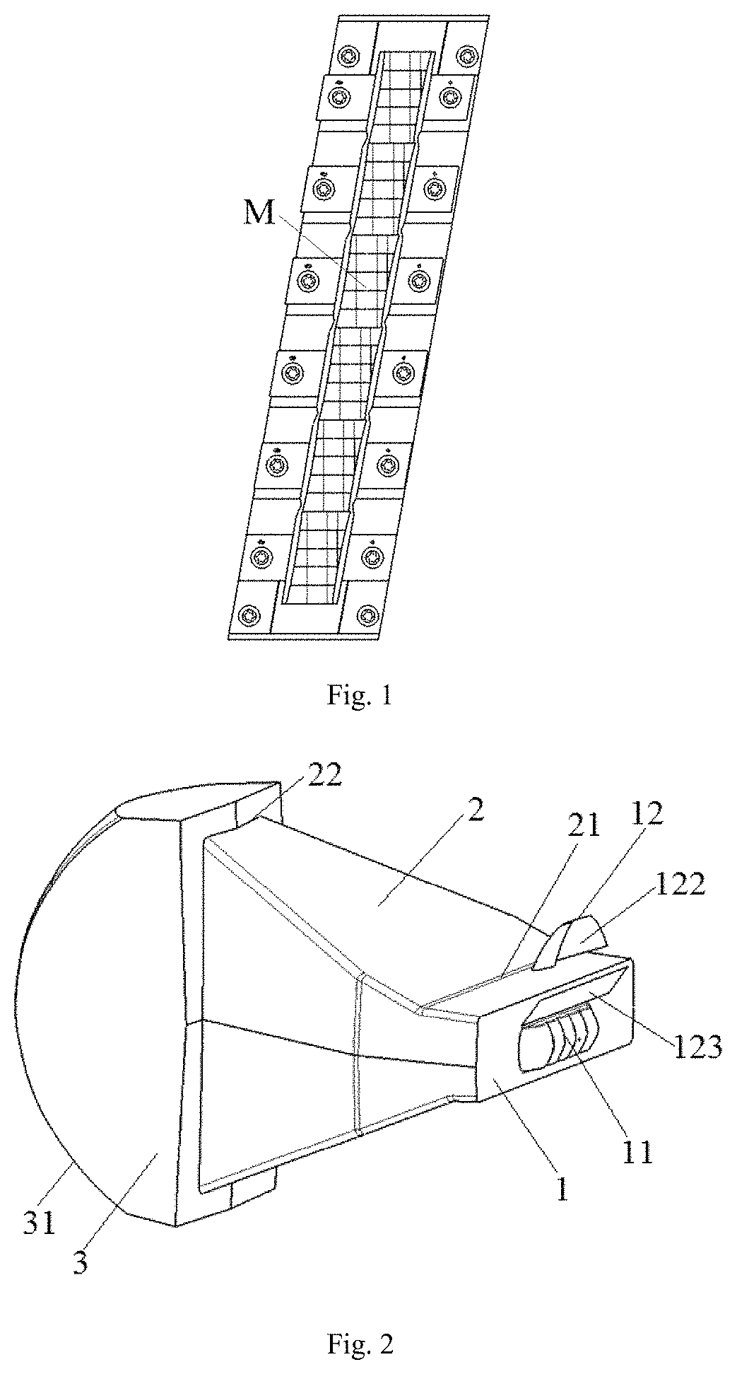Patent US11781733 Figure 1 – Vehicle lamp optical element, vehicle lamp module, vehicle headlamp and vehicle