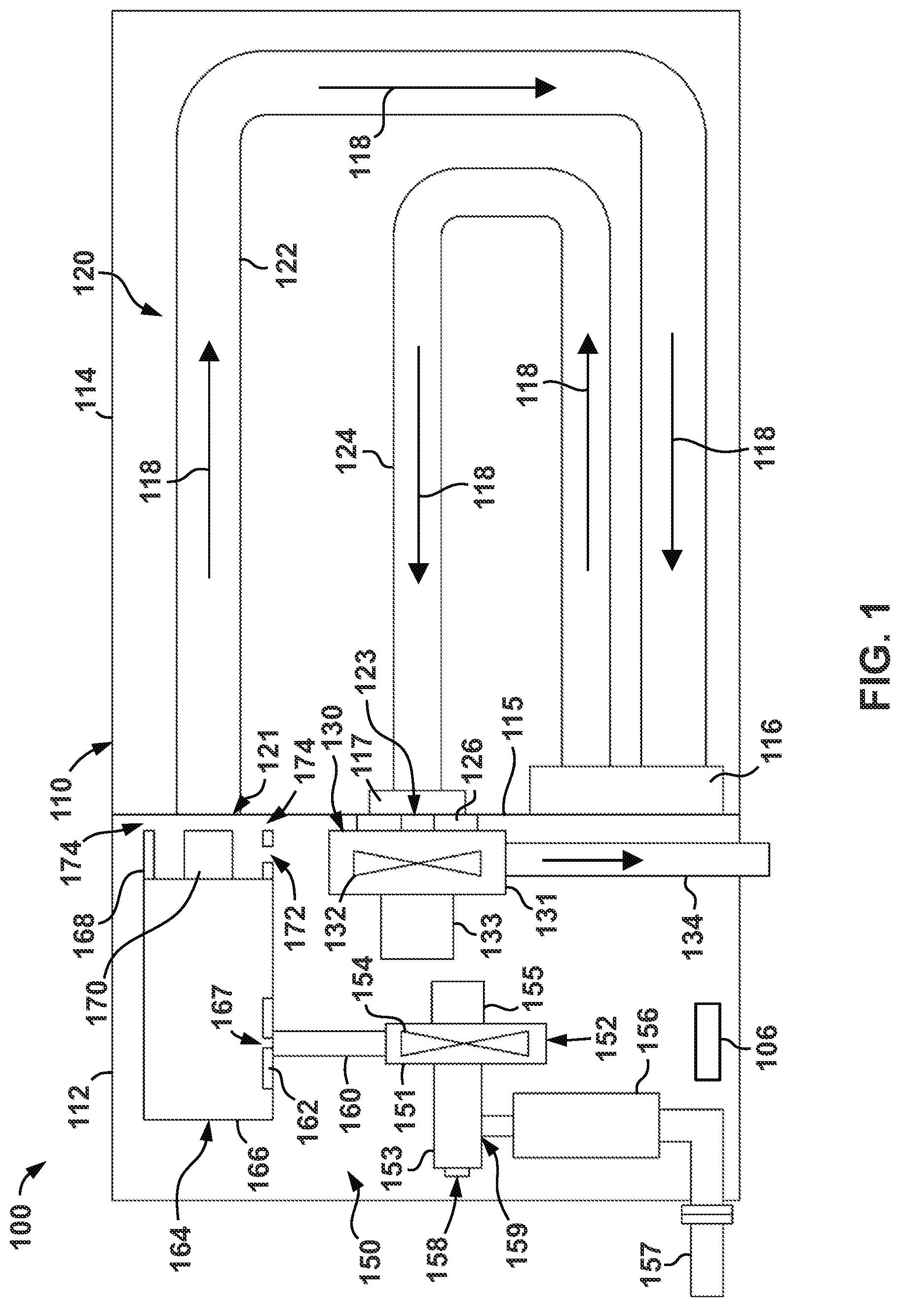 Patent US11781748 — Push/pull furnace and methods related thereto — Figure 1