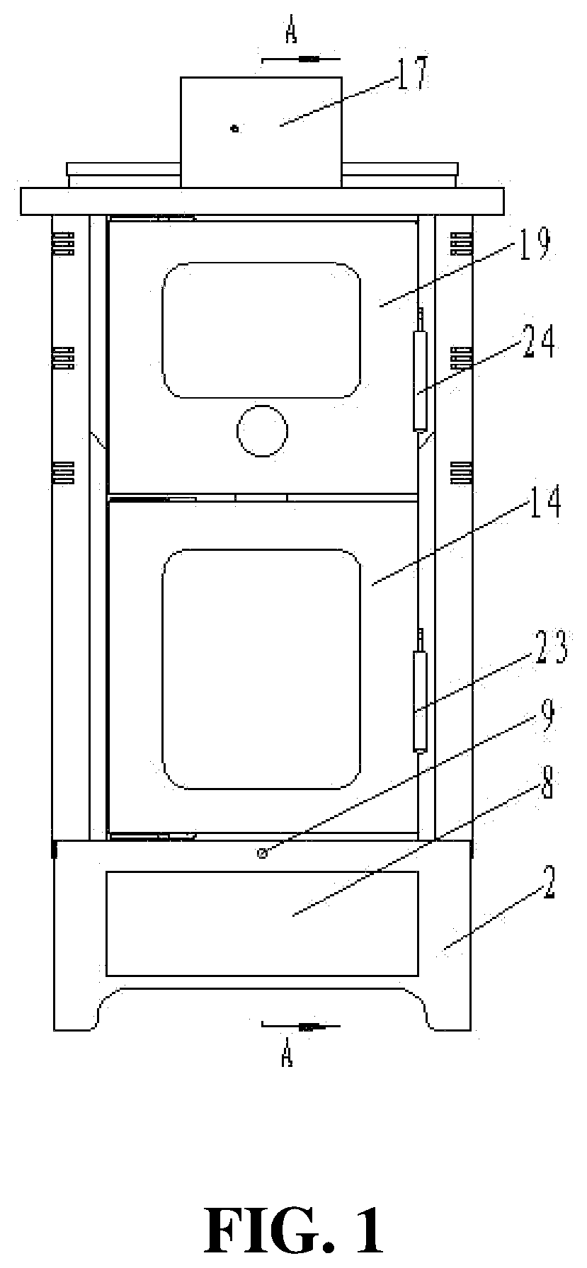 Patent US11781749 — Furnace using biomass pellets as fuel — Figure 1