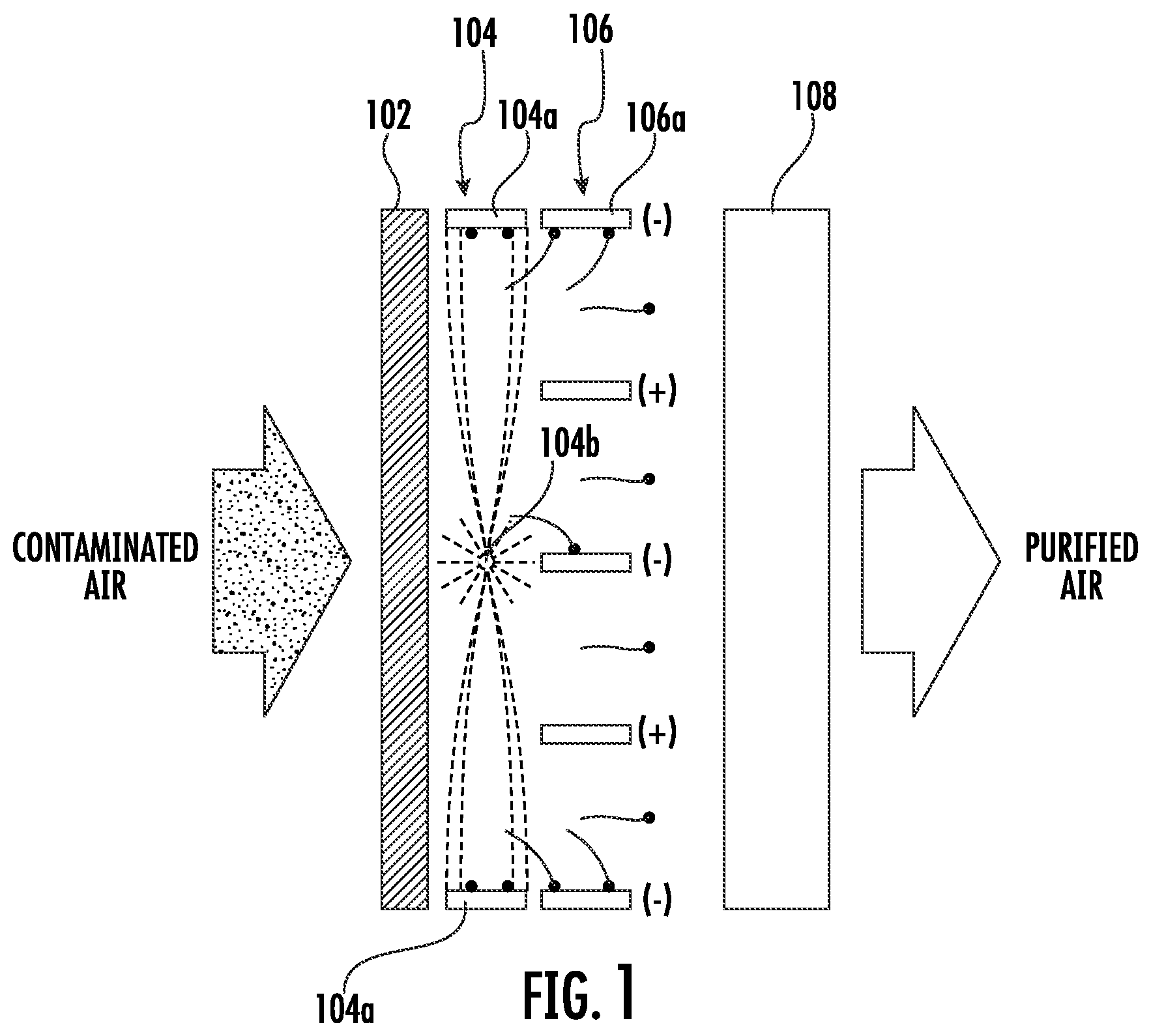 Patent US11781764 Figure 1 – Air purifying system