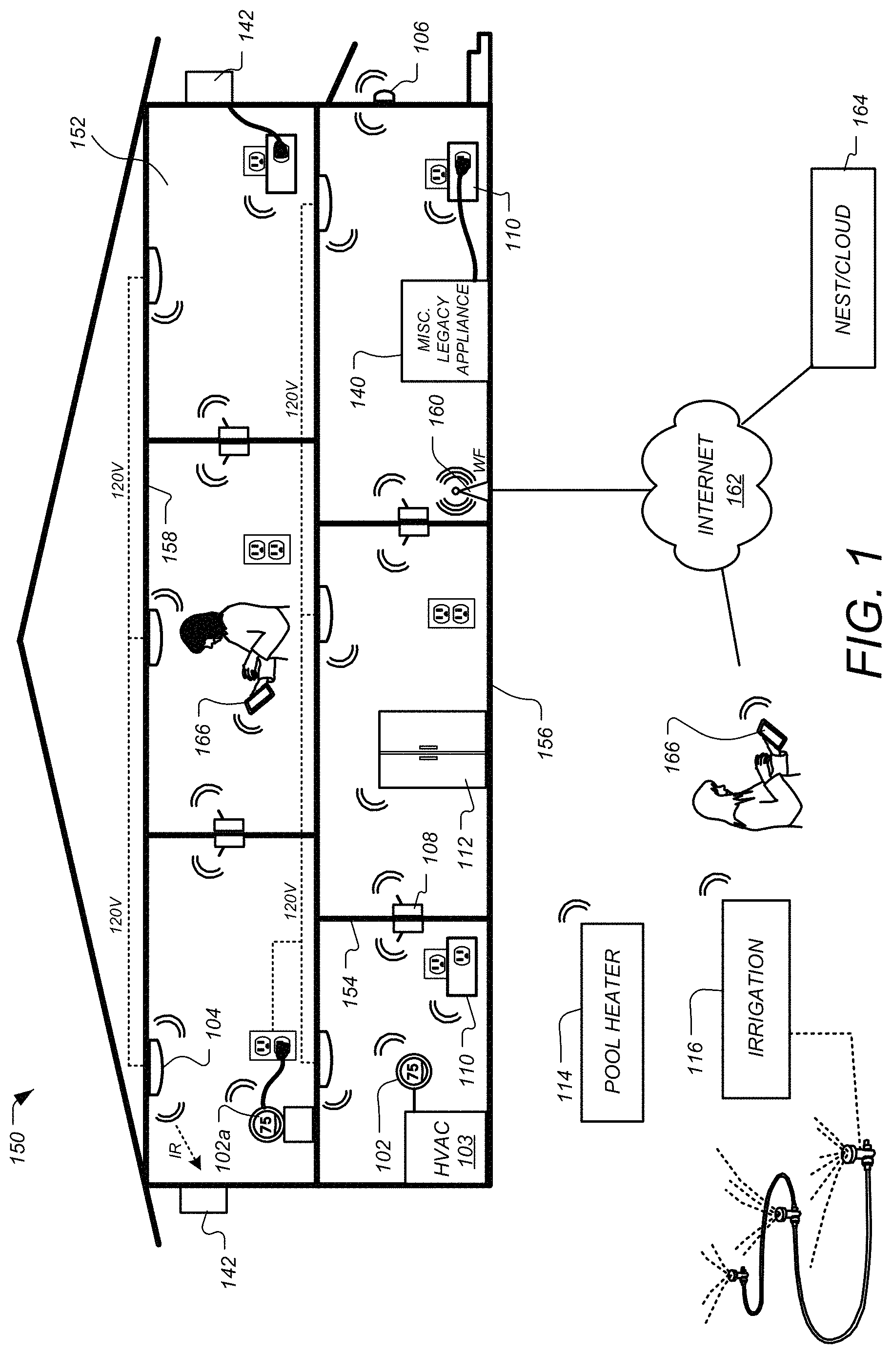 Patent US11781770 — User interfaces for schedule display and modification on smartphone or other space-limited touchscreen device — Figure 1