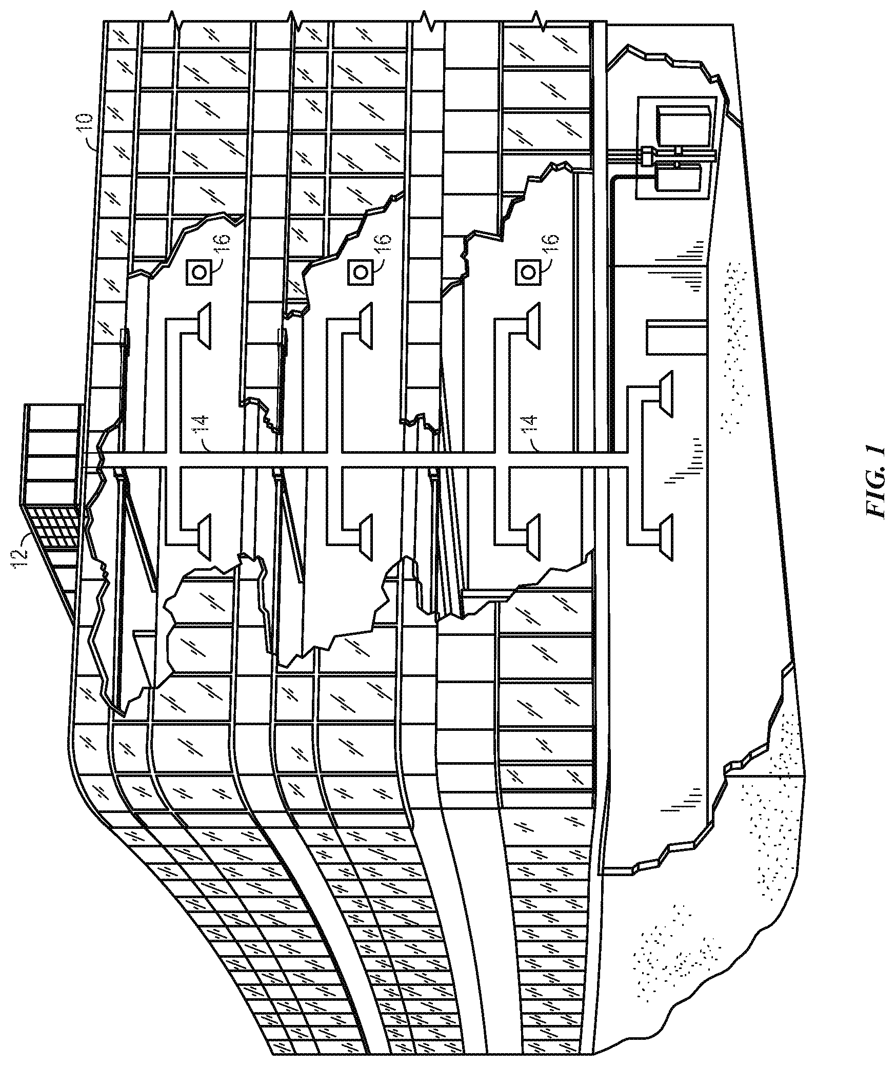 Patent US11781781 — Line of sight blocking grille assembly — Figure 1