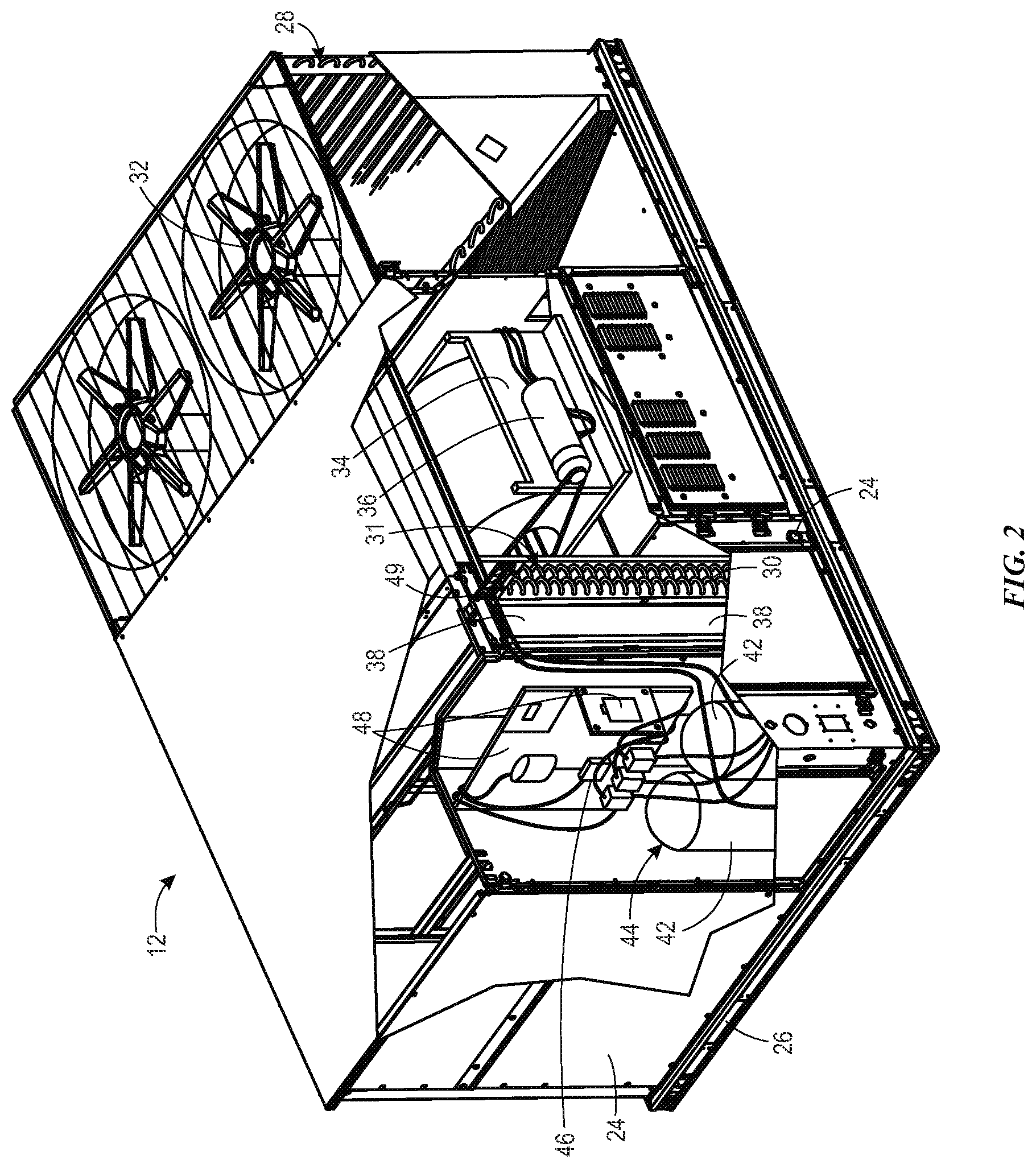 Patent US11781781 Figure 2 – Line of sight blocking grille assembly