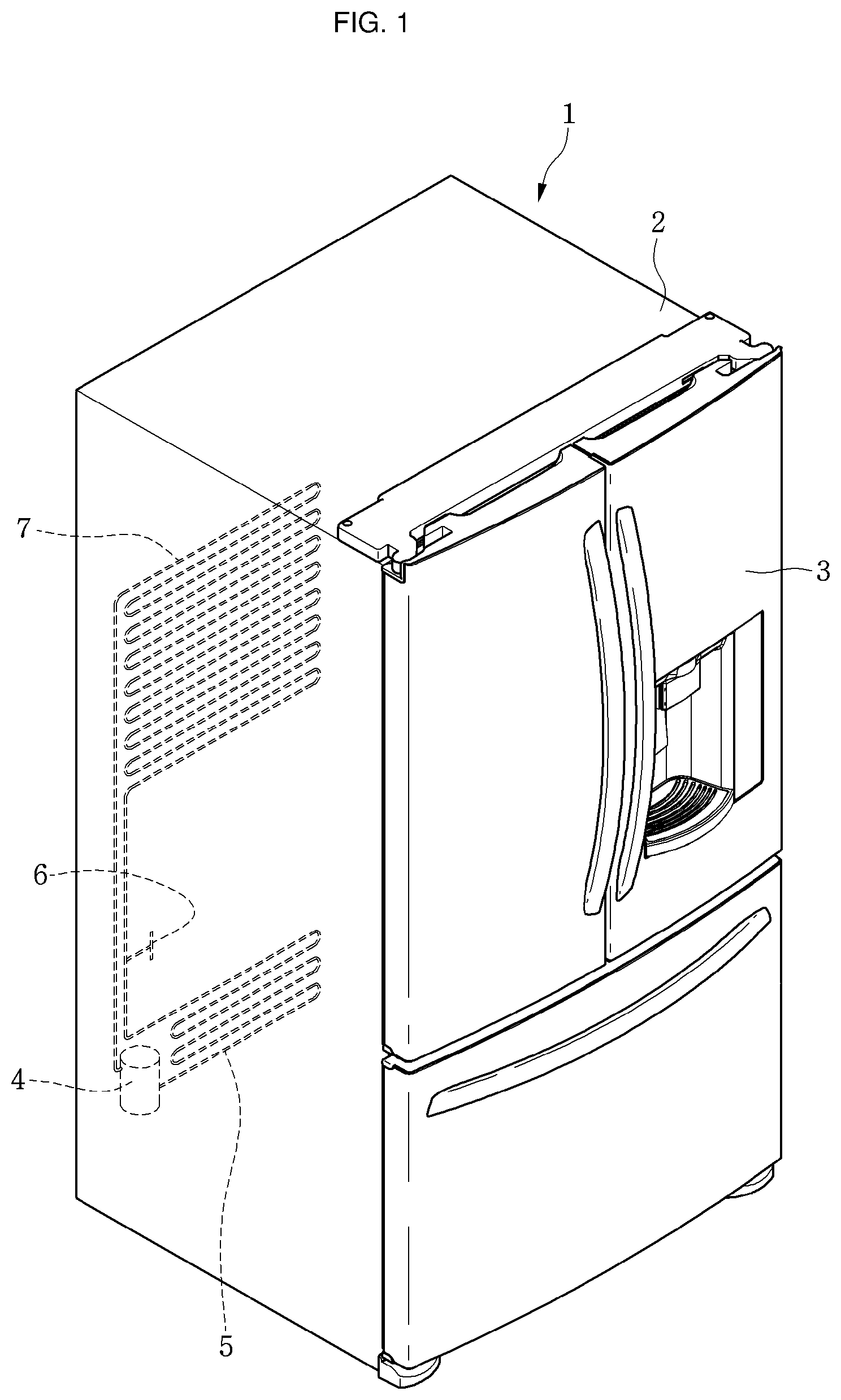 Patent US11781801 — Vacuum adiabatic body and refrigerator — Figure 1