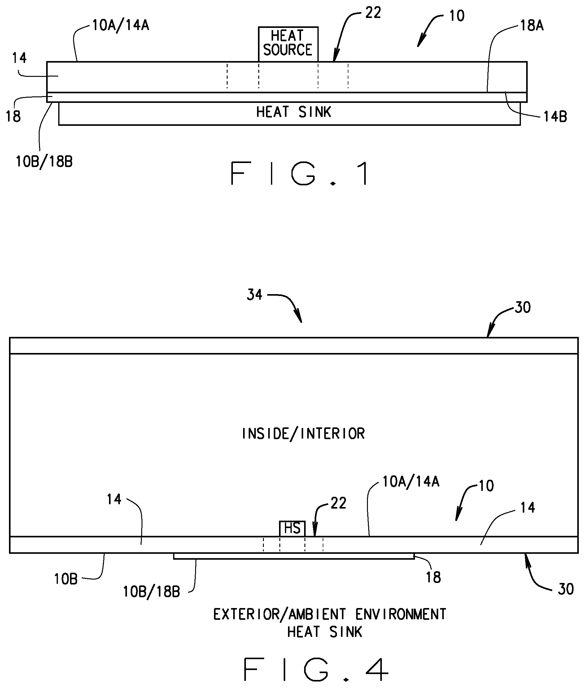 Patent US11781815 — Lightweight structurally and thermally efficient oscillating heat pipe panel — Figure 1