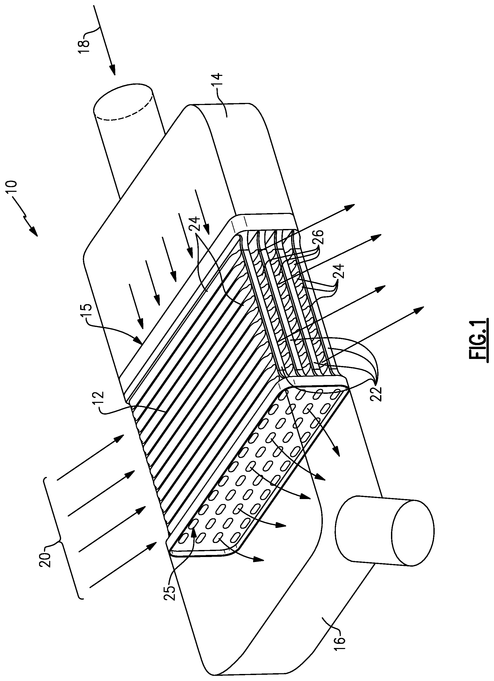 Patent US11781819 — Stackable core system for producing cast plate heat exchanger — Figure 1