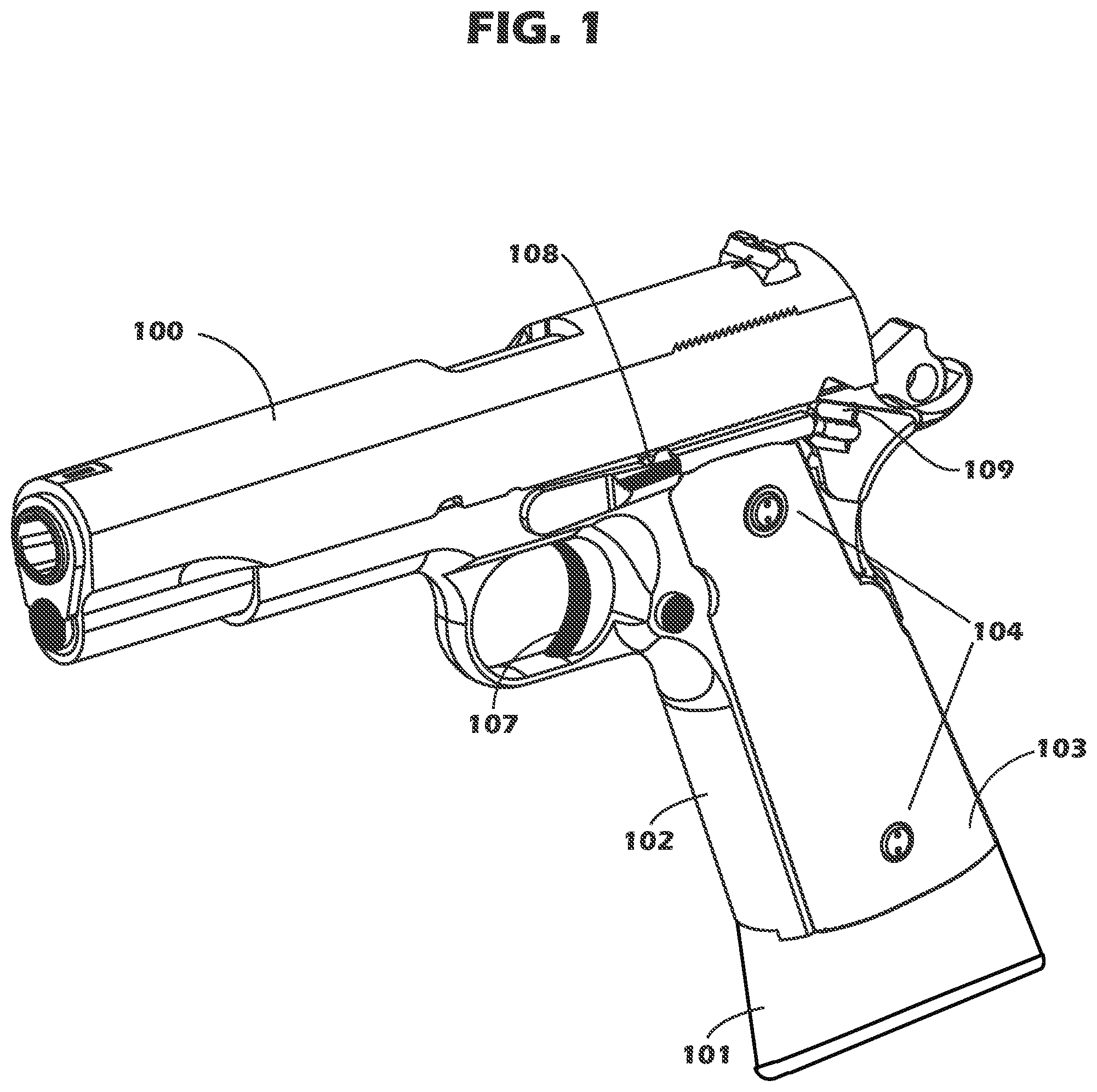 Patent US11781827 — Electronically controlled safety system for use in firearms and a method for its use — Figure 1
