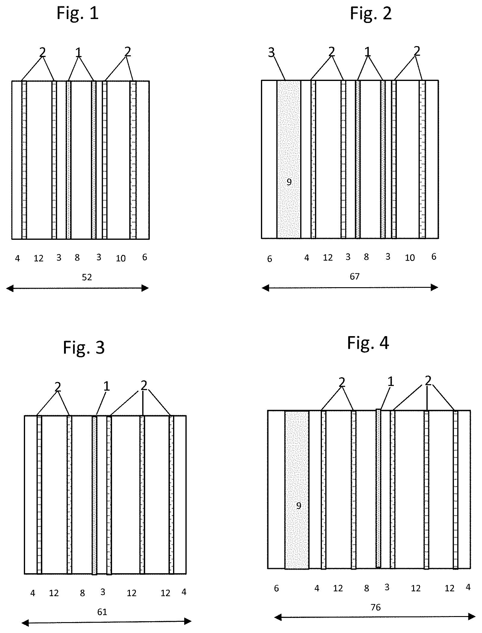 Patent US11781838 — Safety glazing — Figure 1